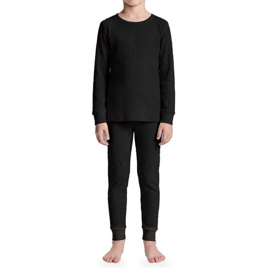 Kinder Funktionswäsche Set Jungen Mädchen Unterhemd Unterhose Feinripp warm