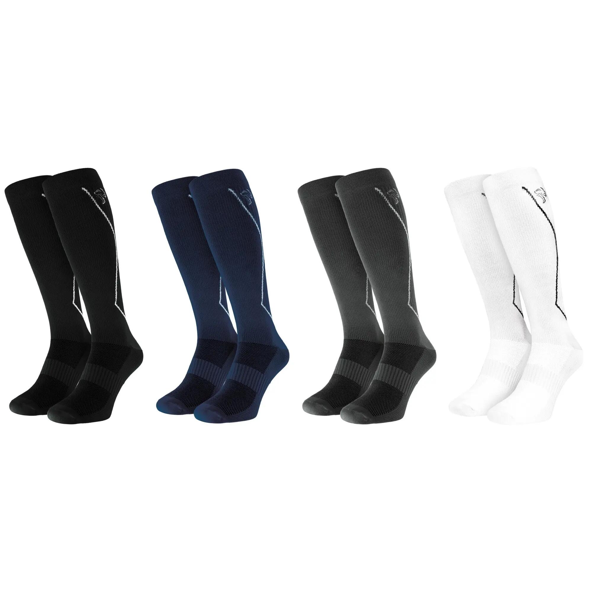 Damen Herren Laufsocken Kompressionssocken Kniestrümpfe gepolstert 1 Paar 3/7