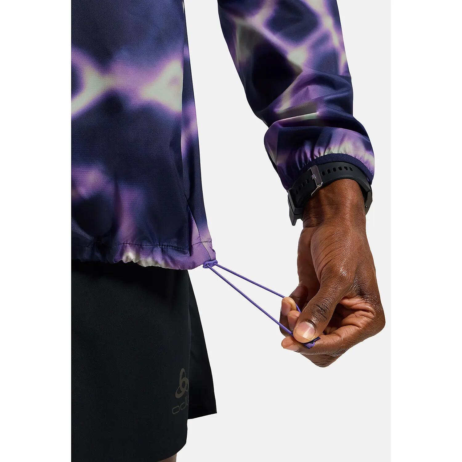 Anorak de running à capuche imprimé Zeroweight ODLO 6/7