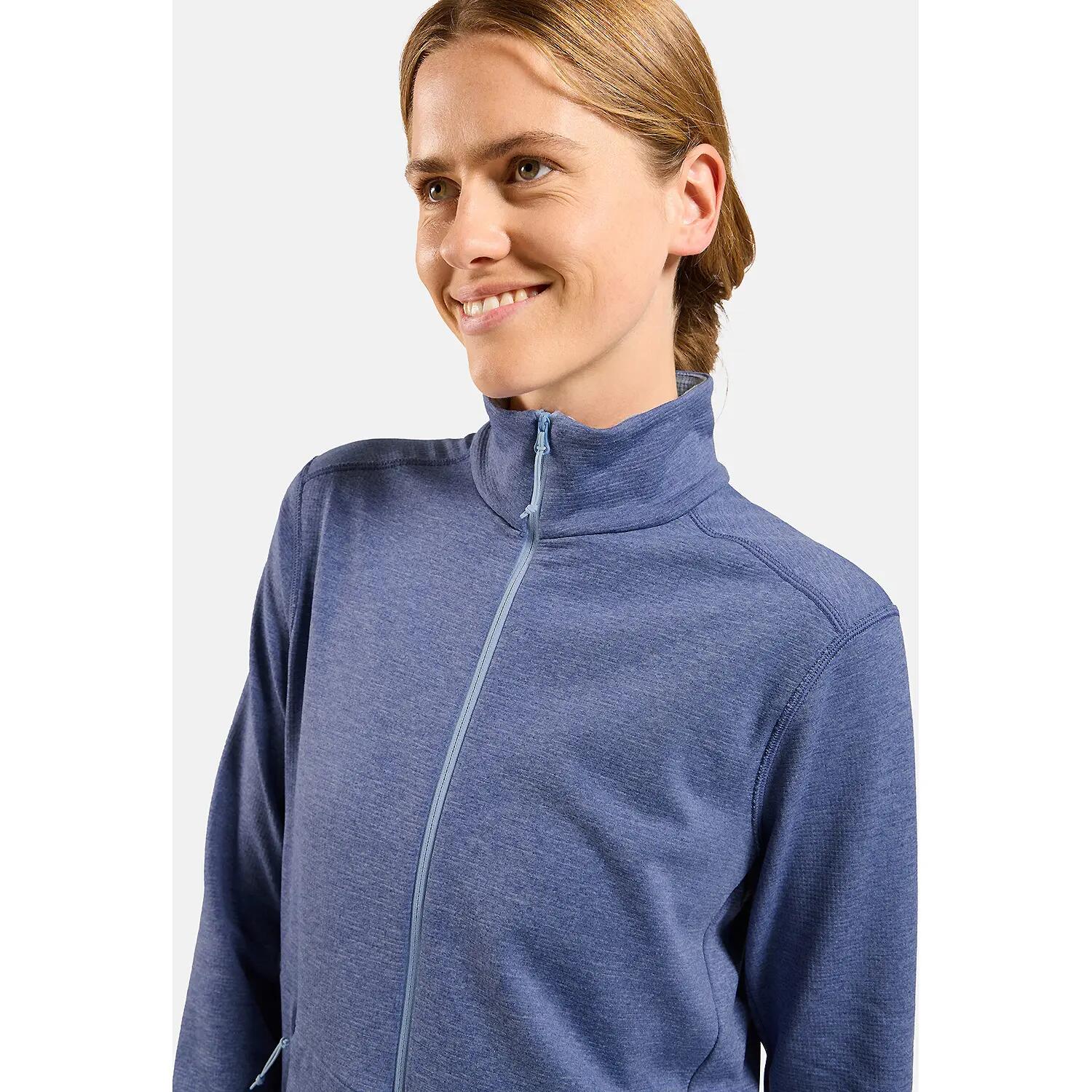 Damen Longsleeve GRID FLEECE 5/7