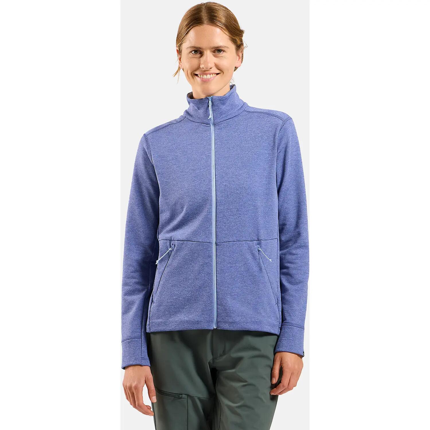 Damen Longsleeve GRID FLEECE 3/7