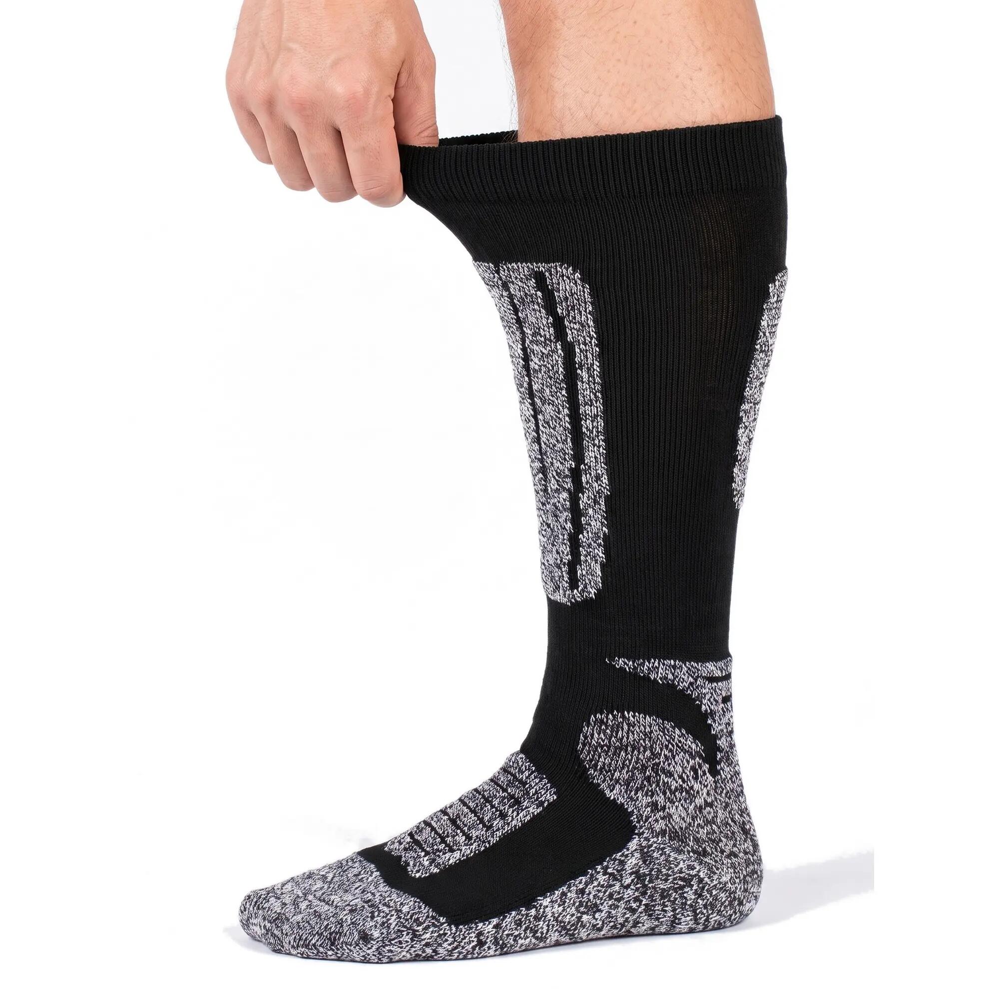 Damen Herren Ski Funktionssocken 4er Pack Kniestrümpfe gepolstert Wolle Snow 5/9