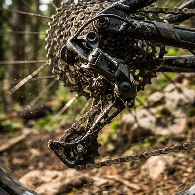 Sram derailleur nx 1x11, lange kooi, zwart, 11-speed