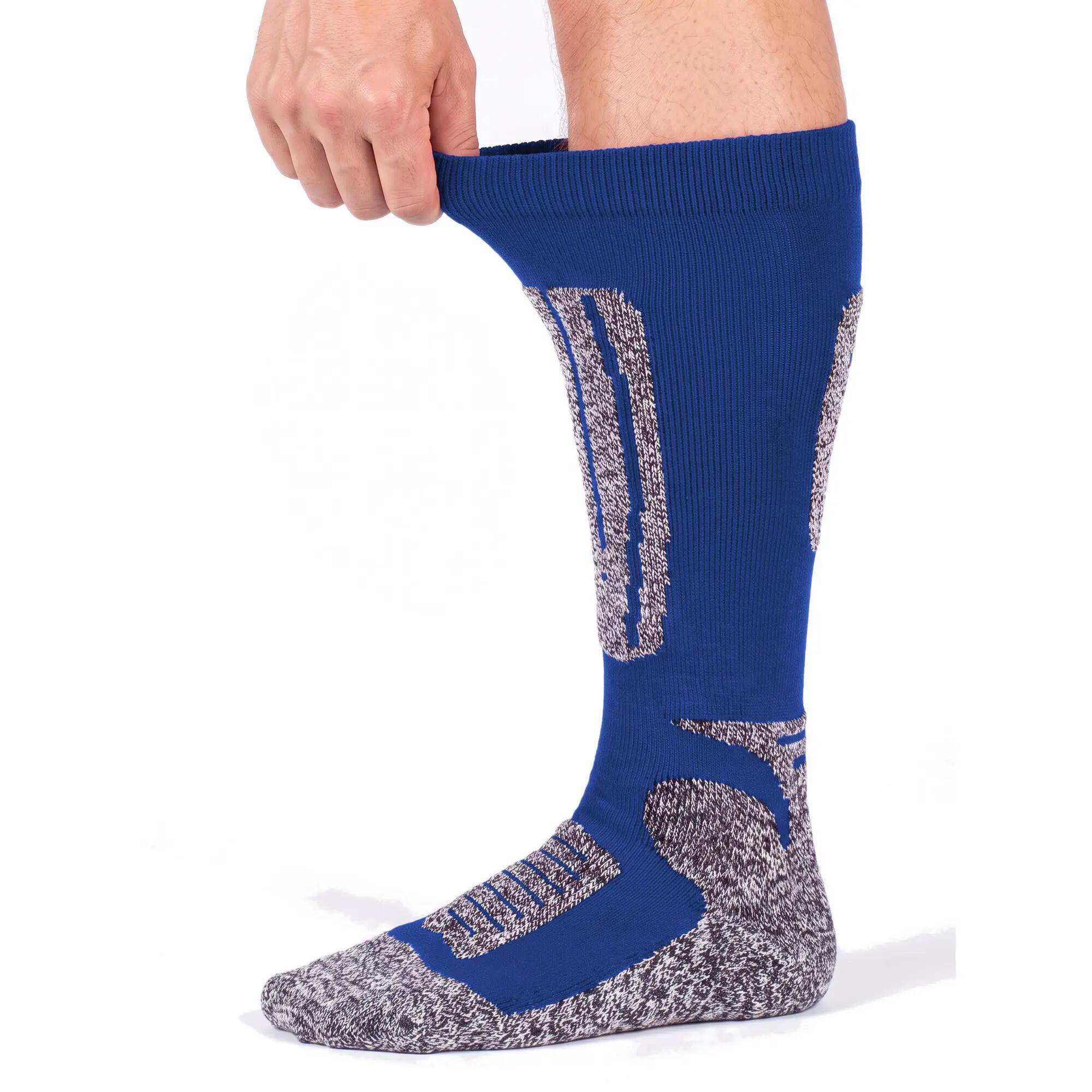 Damen Herren Ski Funktionssocken 4er Pack Kniestrümpfe gepolstert Wolle Snow 5/9