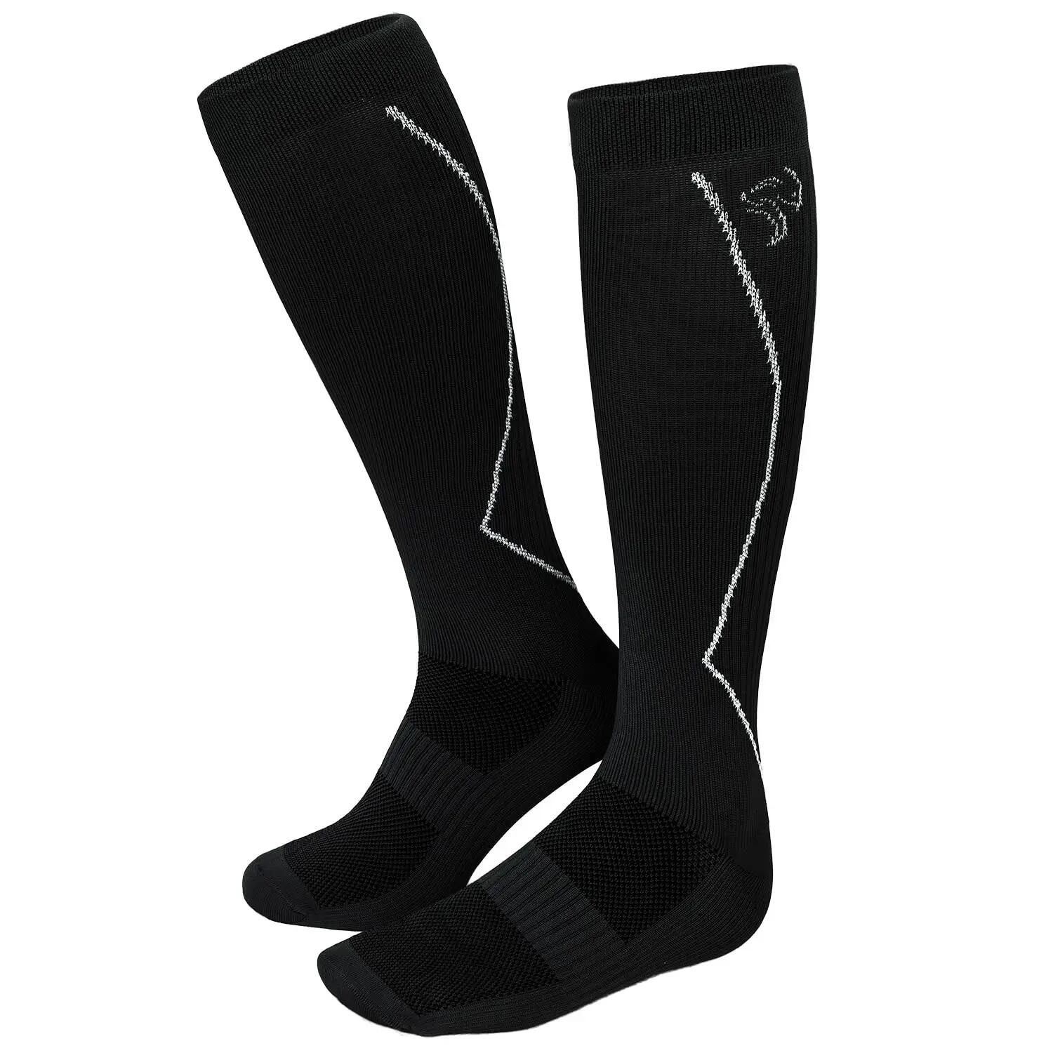 Damen Herren Laufsocken Kompression kniehoch gepolstert atmungsaktiv 2er Pack 3/8