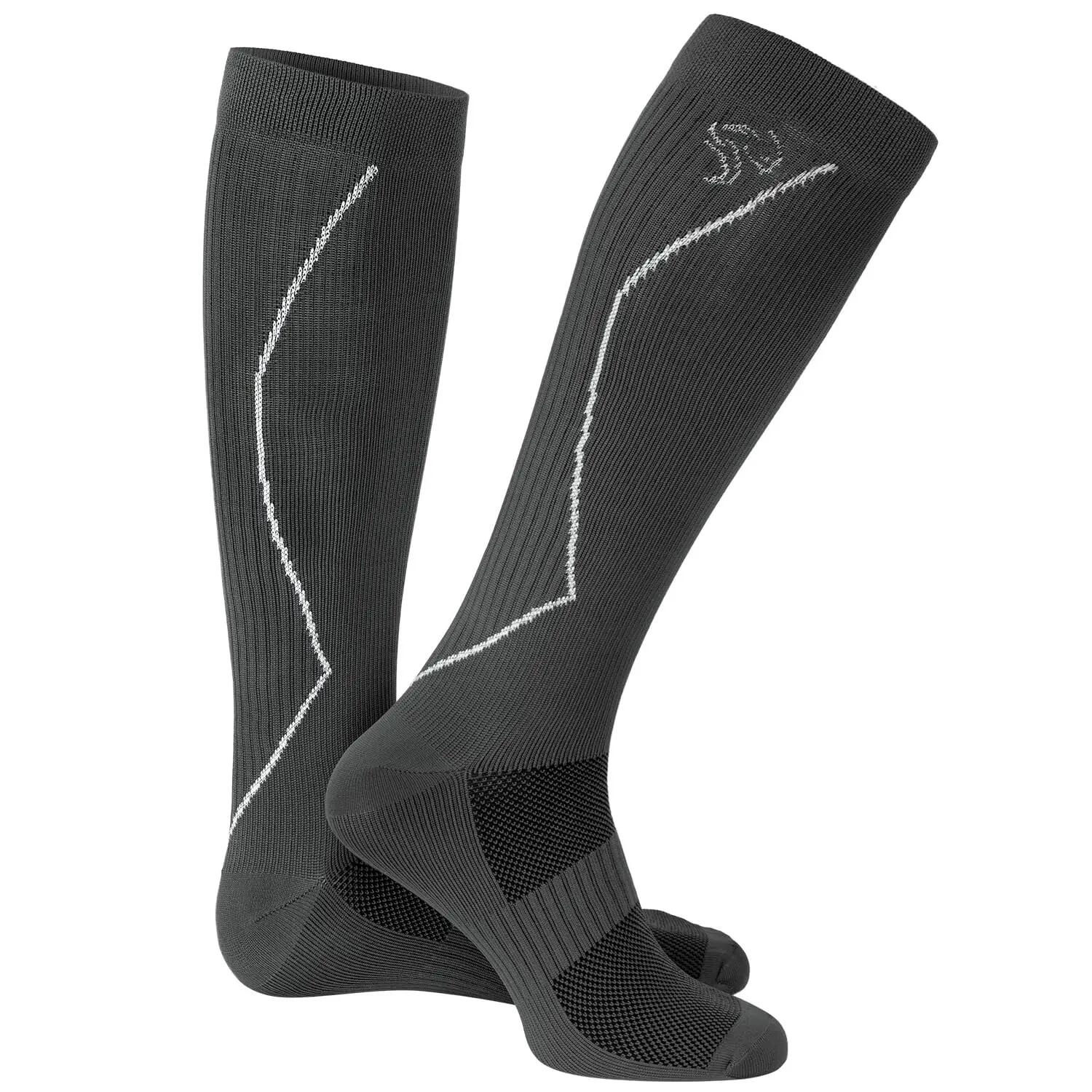Damen Herren Laufsocken Kompression kniehoch gepolstert atmungsaktiv 2er Pack 4/9