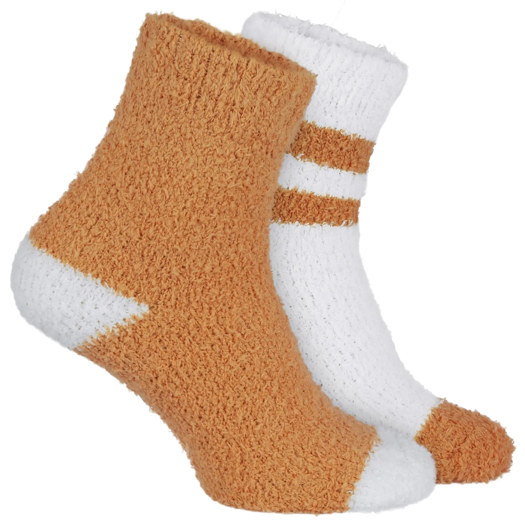 Damen Yoga Haussocken Kuschelsocken Bettsocken flauschig warm Komfortbund 4 Paar 4/6