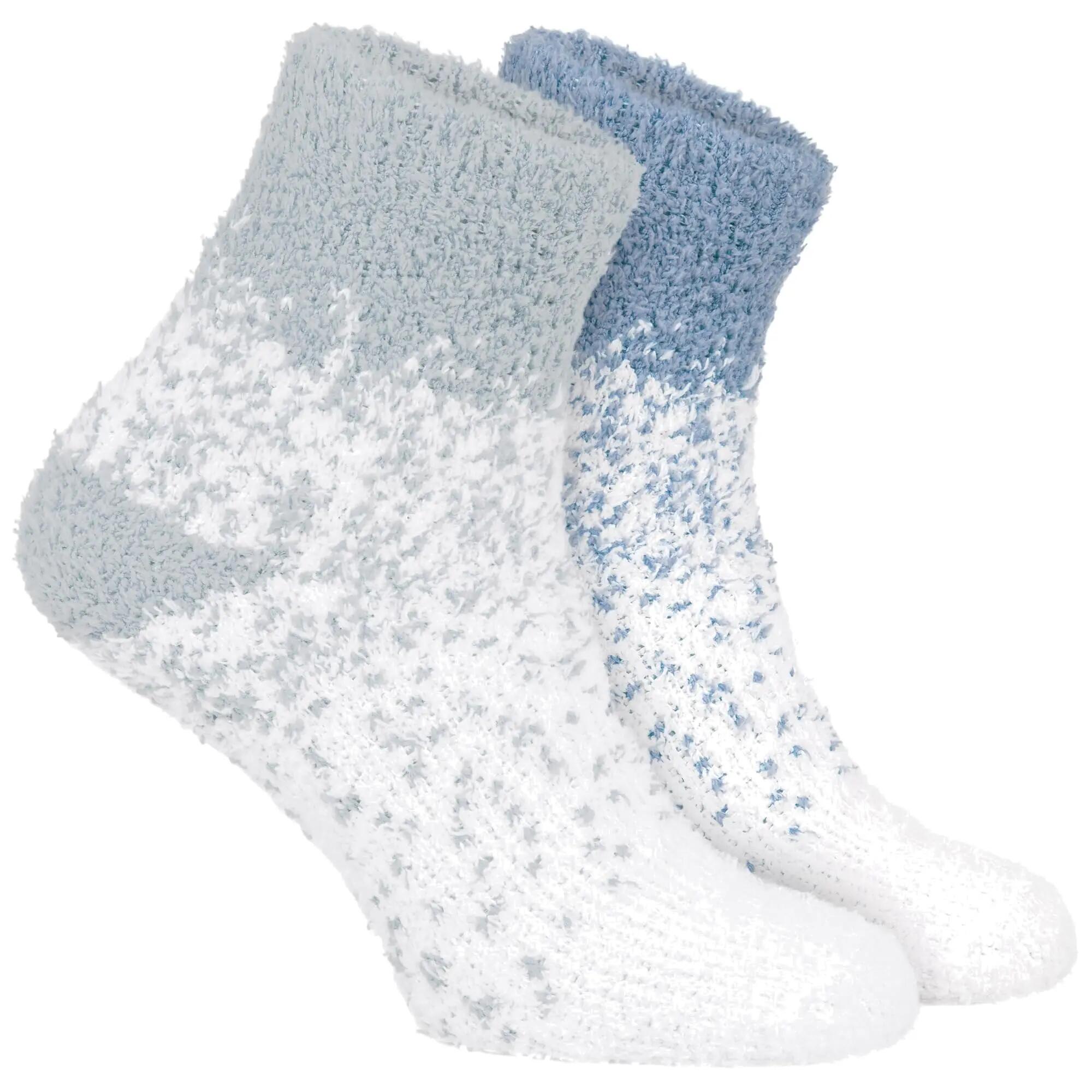 Damen Yoga Haussocken Kuschelsocken Bettsocken flauschig warm Komfortbund 4 Paar 4/6
