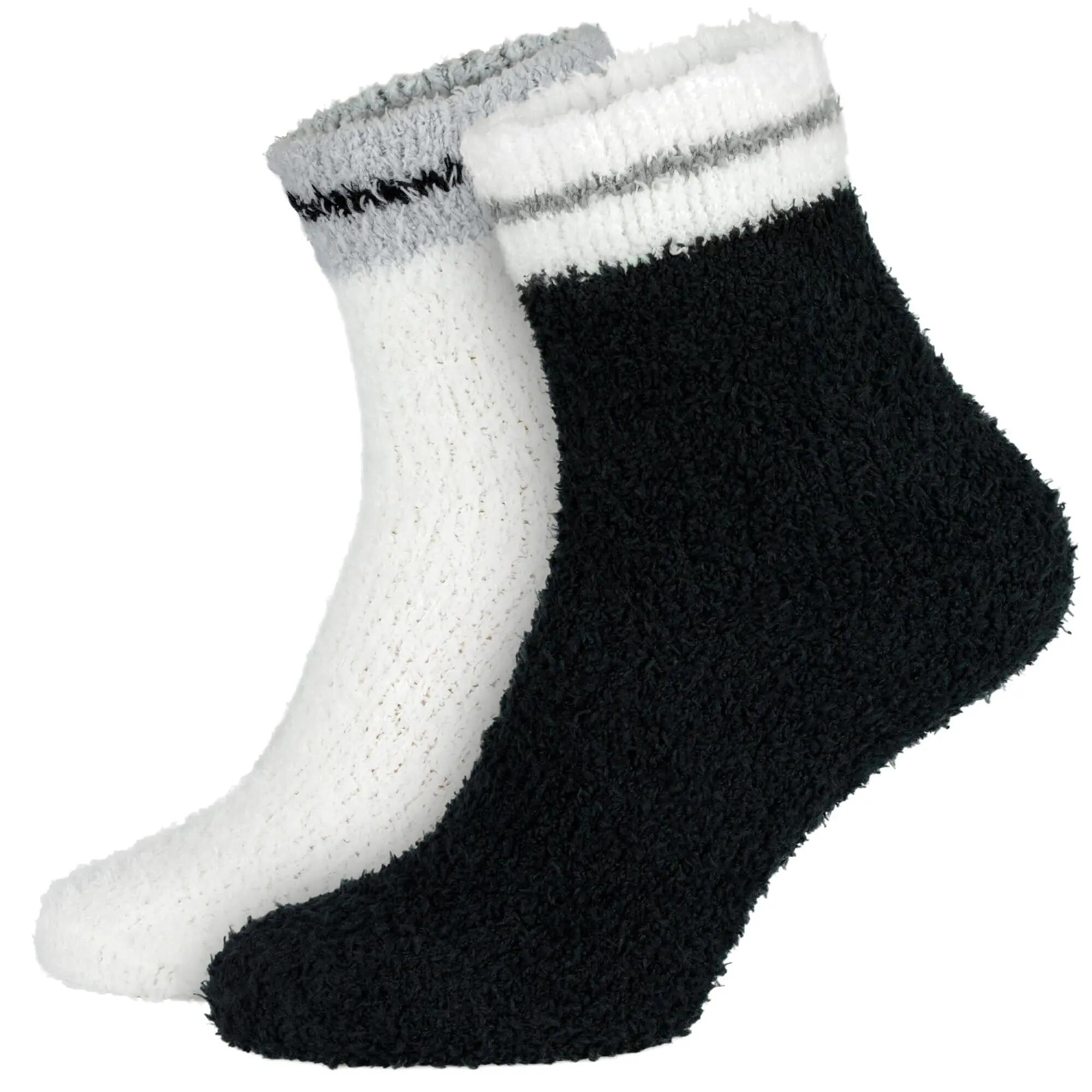 Damen Yoga Haussocken Kuschelsocken Bettsocken flauschig warm Komfortbund 4 Paar 4/6
