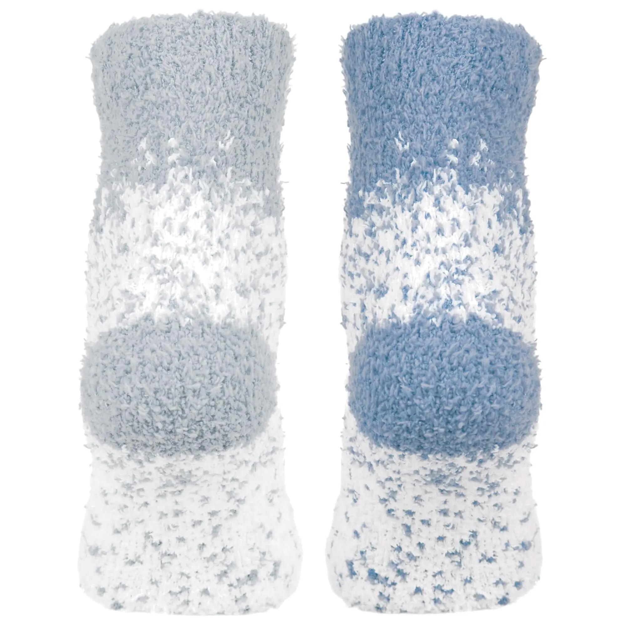 Damen Yoga Haussocken Kuschelsocken Bettsocken flauschig warm Komfortbund 4 Paar 3/6