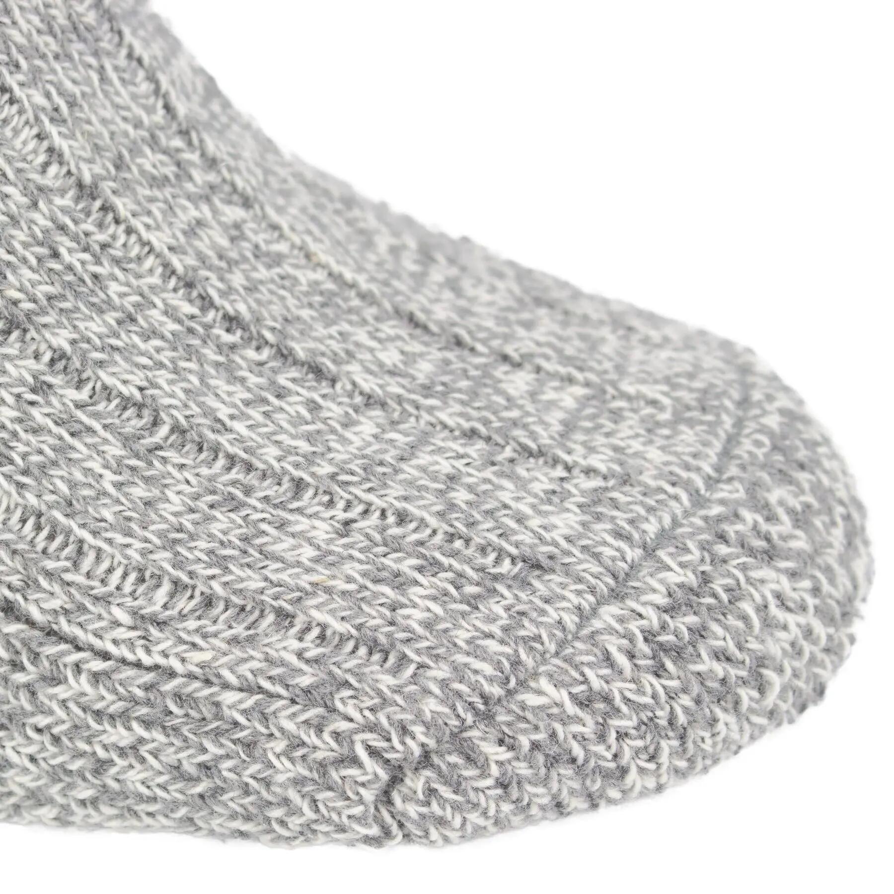 Damen Herren Wandern Norweger Socken dick Wollmischung Frottee-Innensohle 6 Paar 3/7