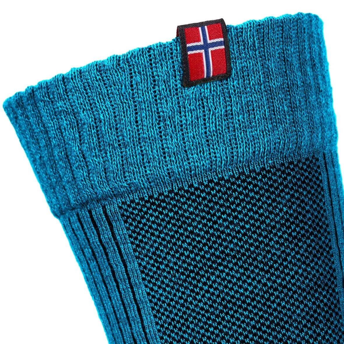 Damen Herren Wandersocken Trekking Merinowolle halbhoch mit Rippbund 2er Pack 6/8