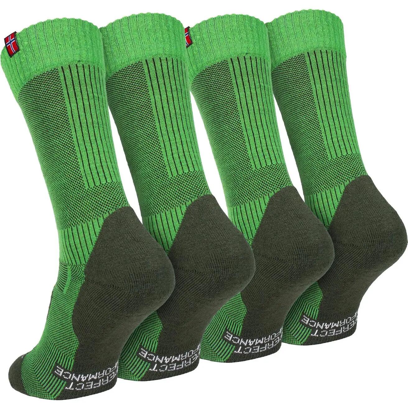 Damen Herren Wandersocken Trekking Merinowolle halbhoch mit Rippbund 2er Pack 3/8