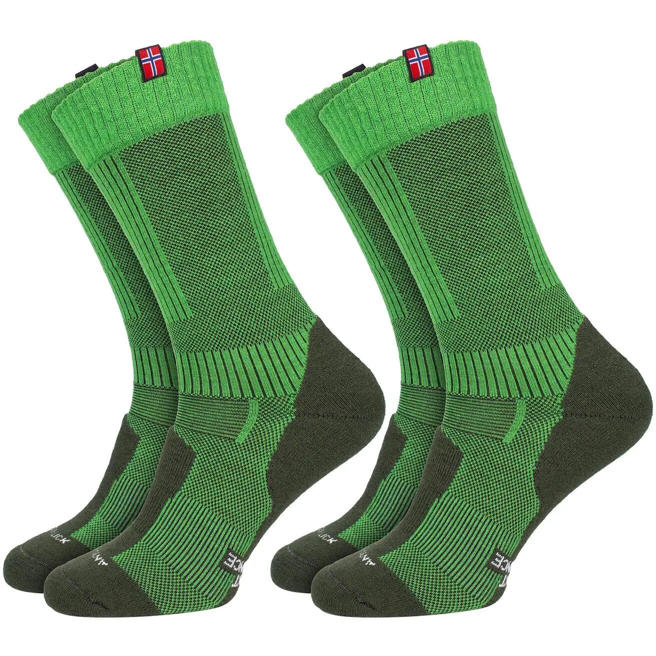 Damen Herren Wandersocken Trekking Merinowolle halbhoch mit Rippbund 2er Pack 2/8