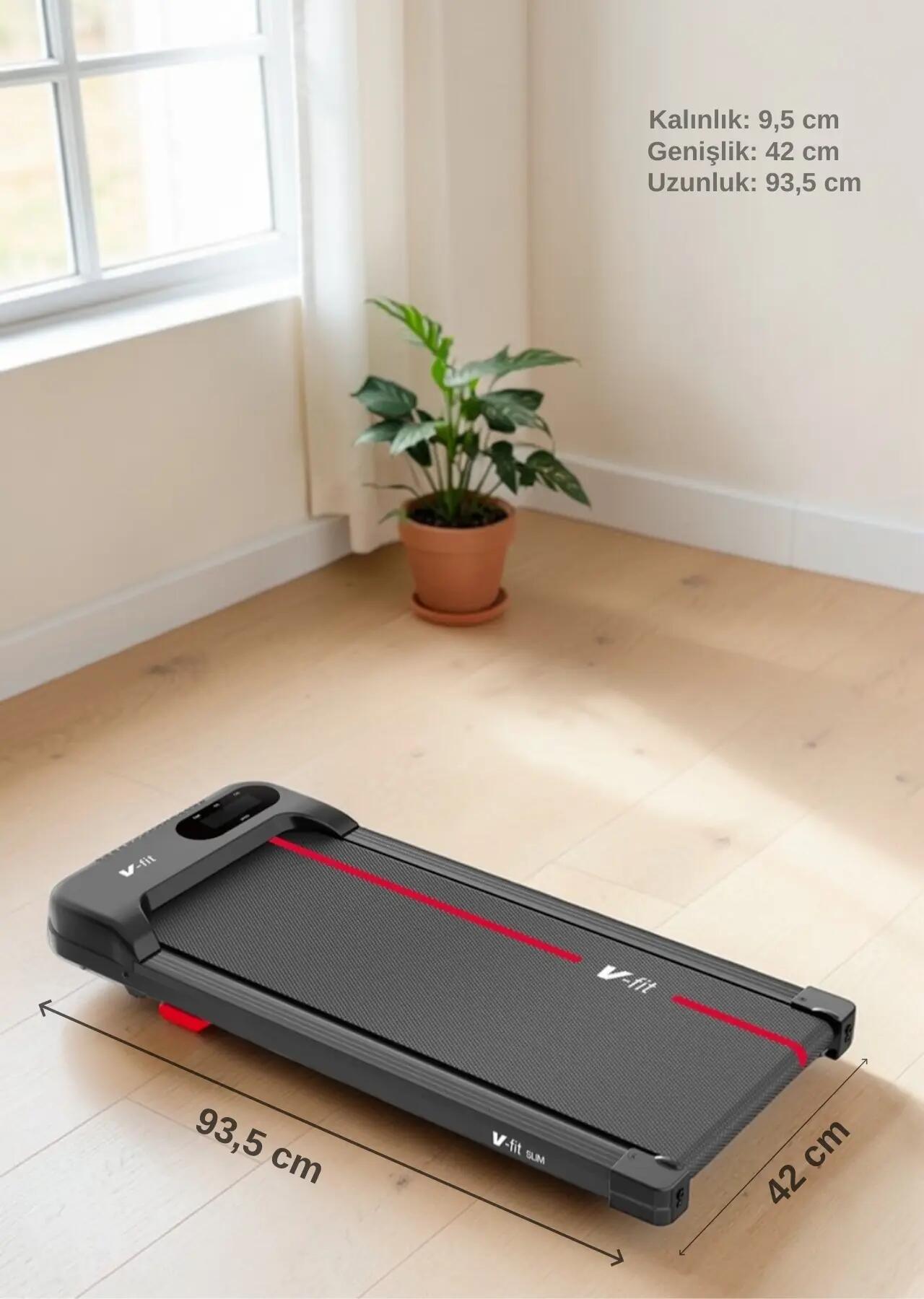 VFİT Slim Koşu Bandı 34x79 cm Minimal Yürüyüş Bandı 2/3