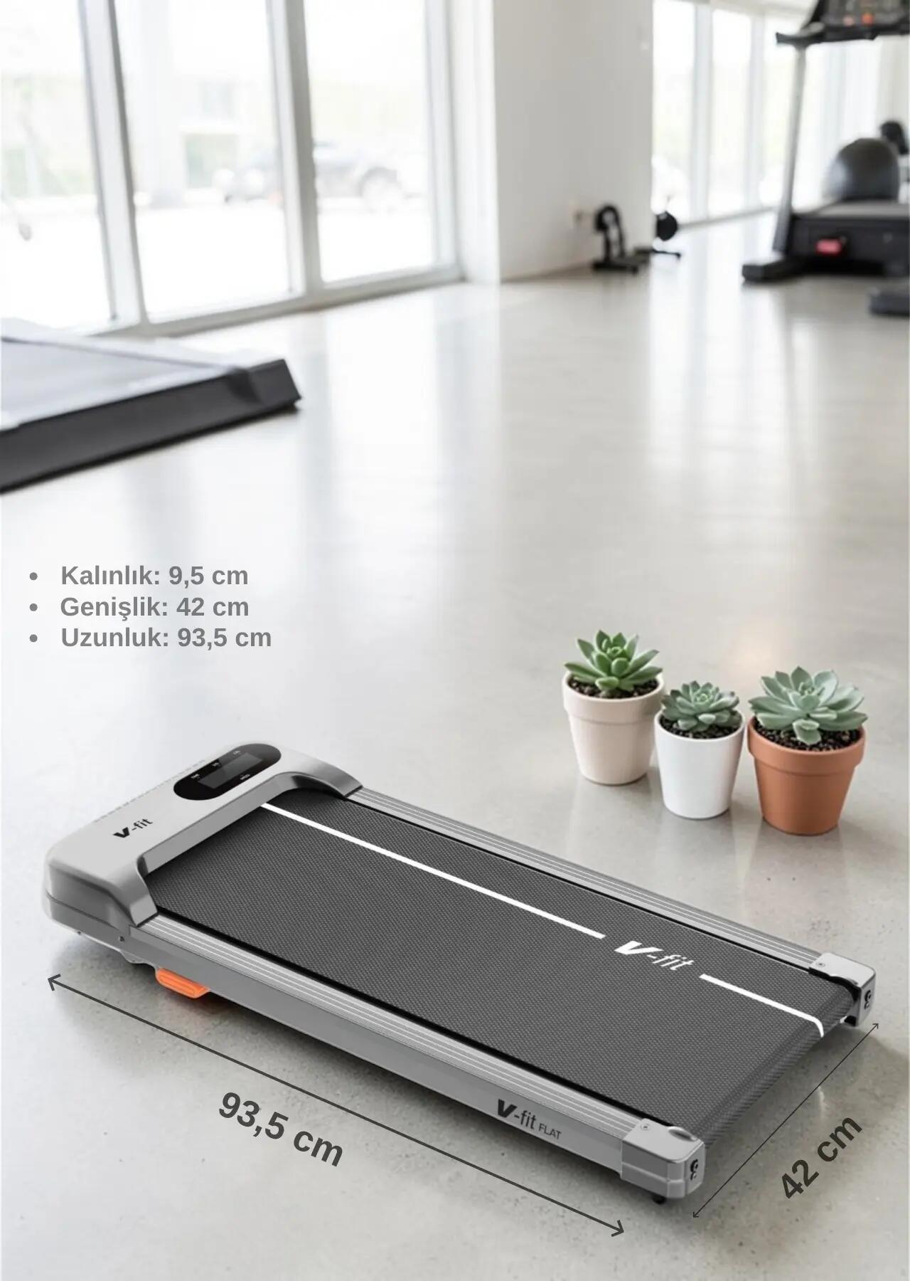 V-Fit Flat Koşu Bandı 34x79 cm Minimal Yürüyüş Bandı 2/4