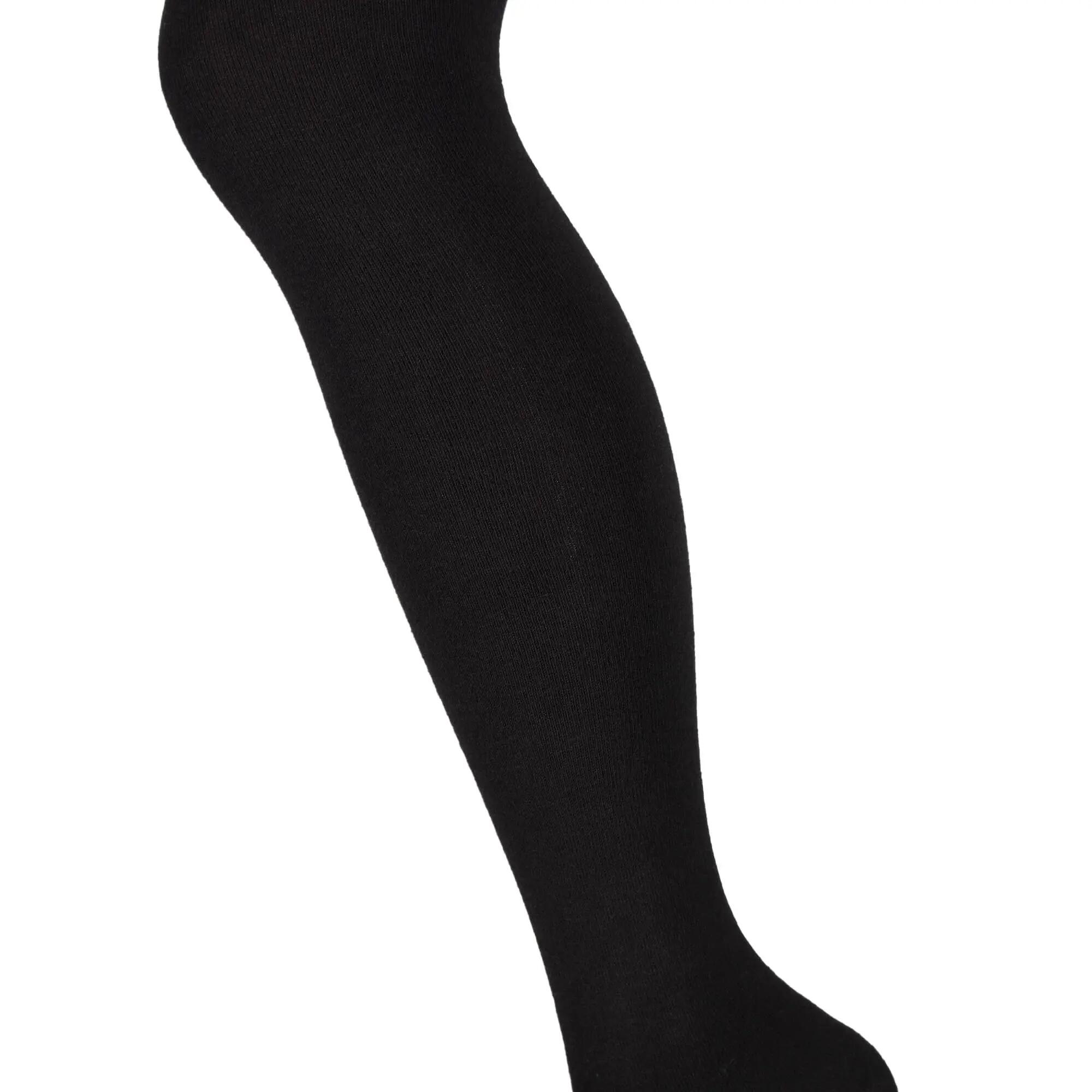 Damen Karneval Overknees Strümpfe Baumwolle Ringel oder uni Einheitsgröße 2 Paar 2/7