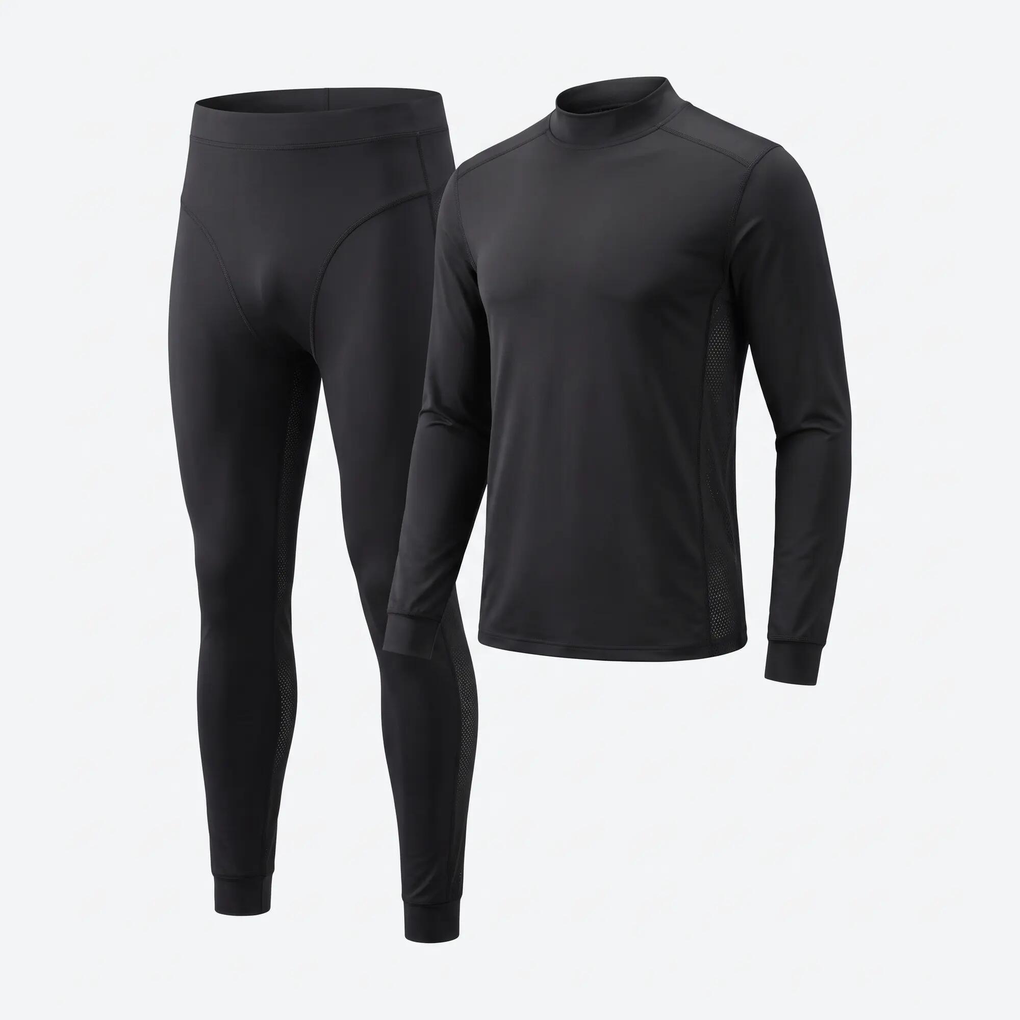 Funktionsunterwäsche Herren Set dünn, Skiunterwäsche Langarmshirt Unterhose 4/7