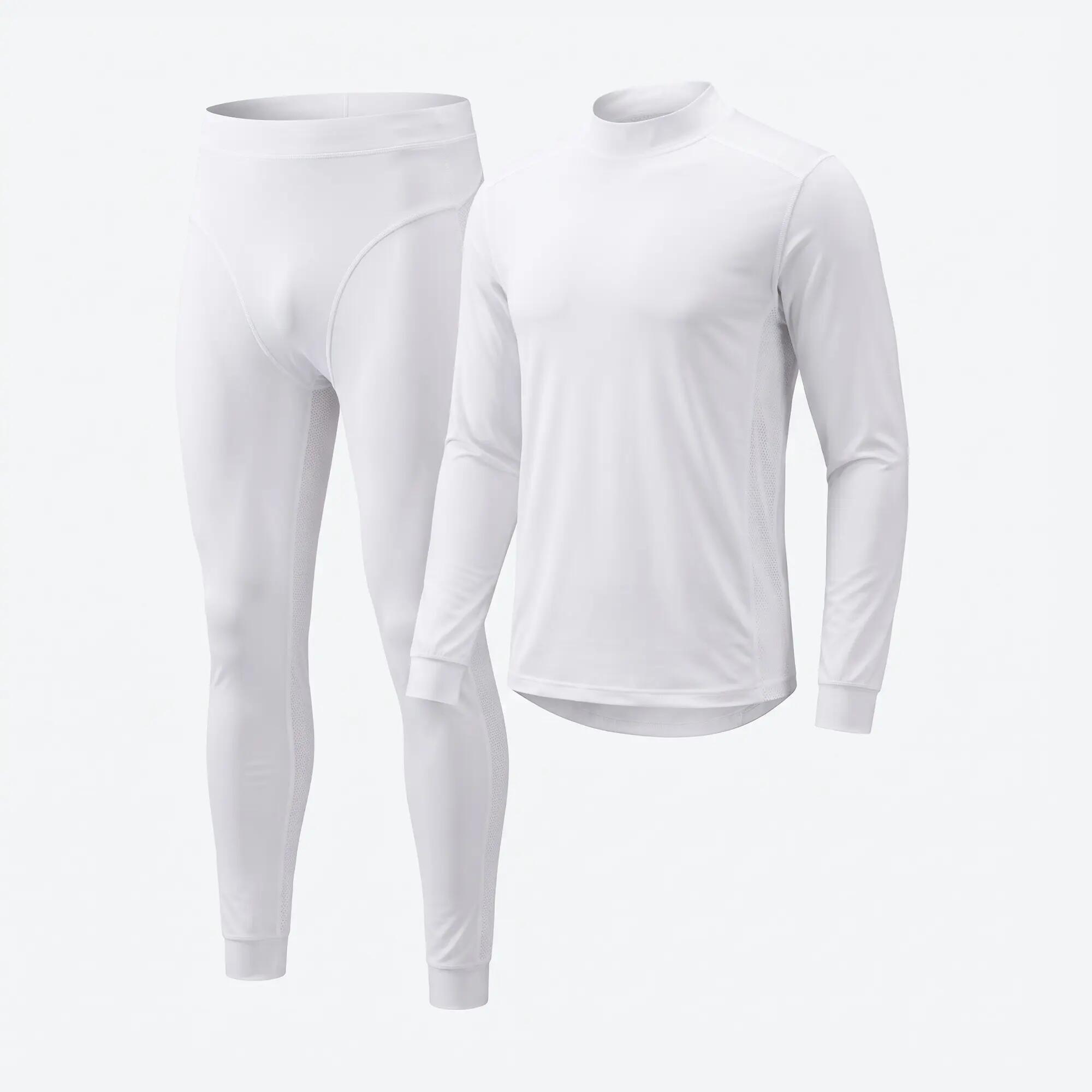 Herren Skiunterwäsche Set, dünner Baselayer, Funktionsunterwäsche Langarm + Hose 3/6