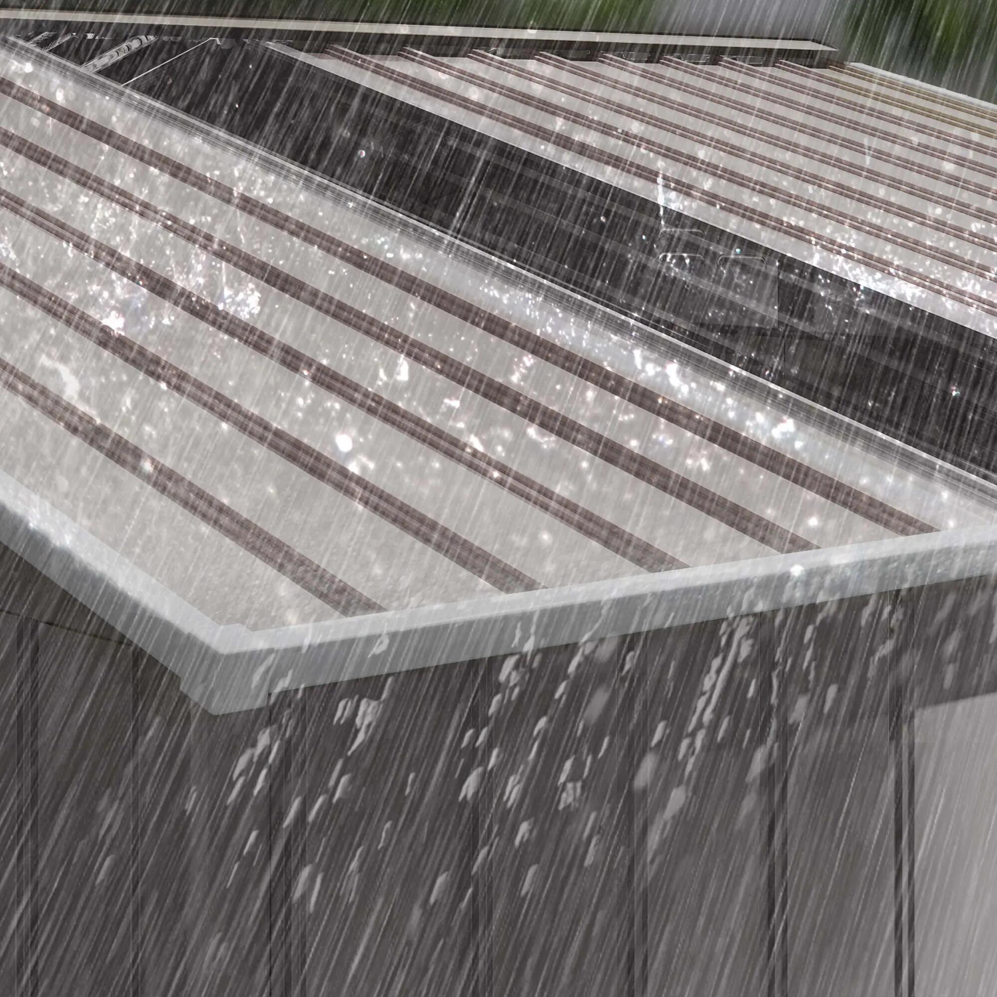 Abrigo de jardim 277x195x192 cm cinza claro Outsunny 9/9