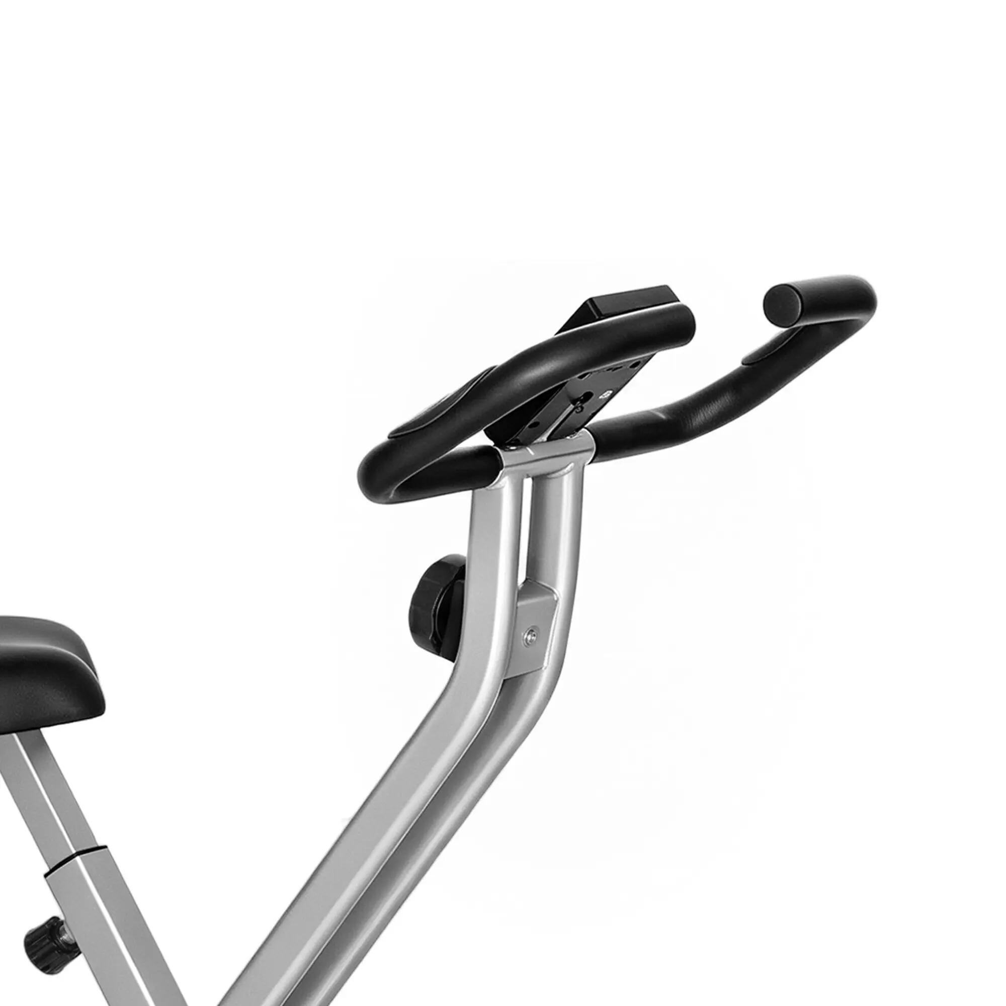 Bicicleta Estática Plegable con 8 Niveles Resistencia Magnética LCD Gris 9/10