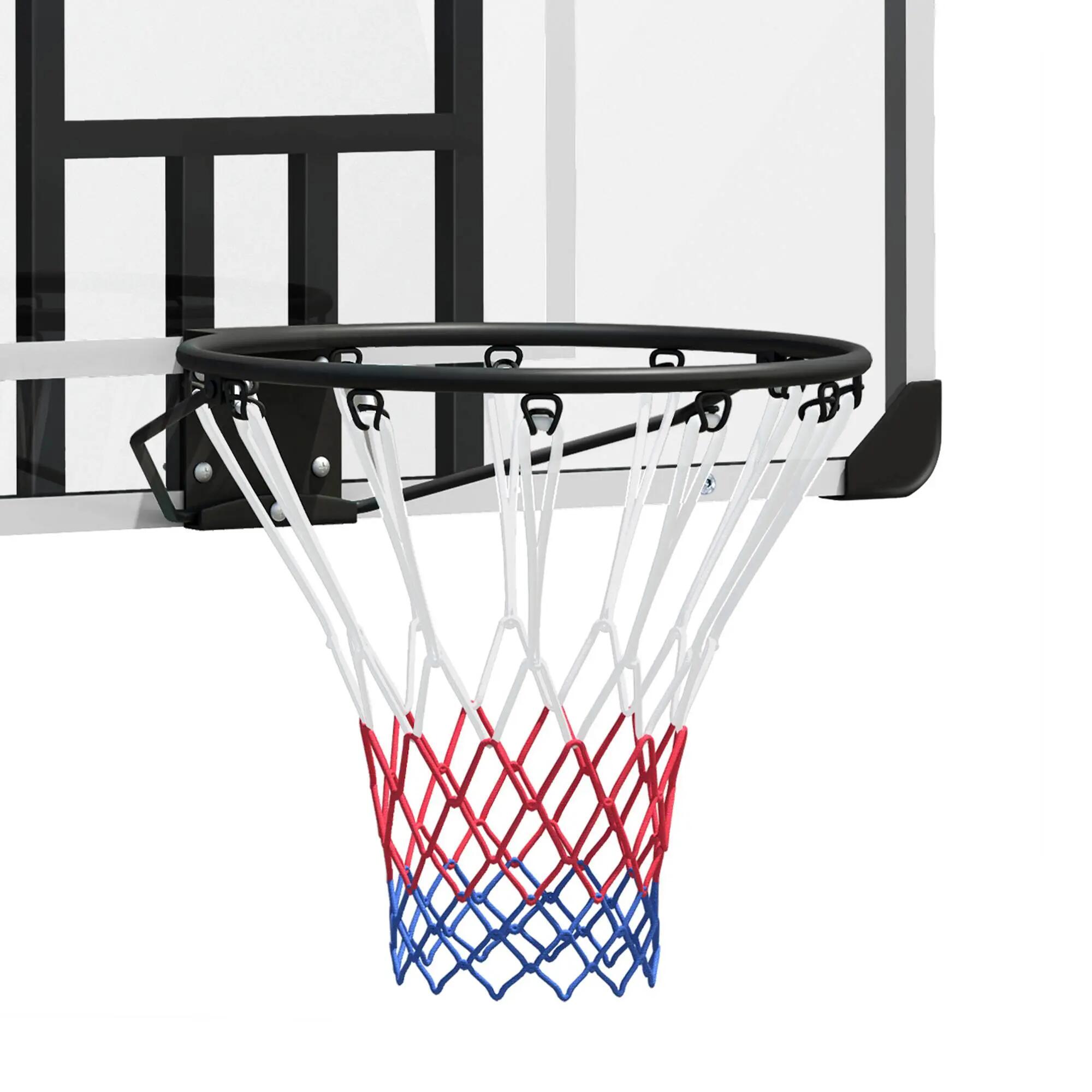 Canasta de baloncesto SPORTNOW transportable de pared Blanco 7/8