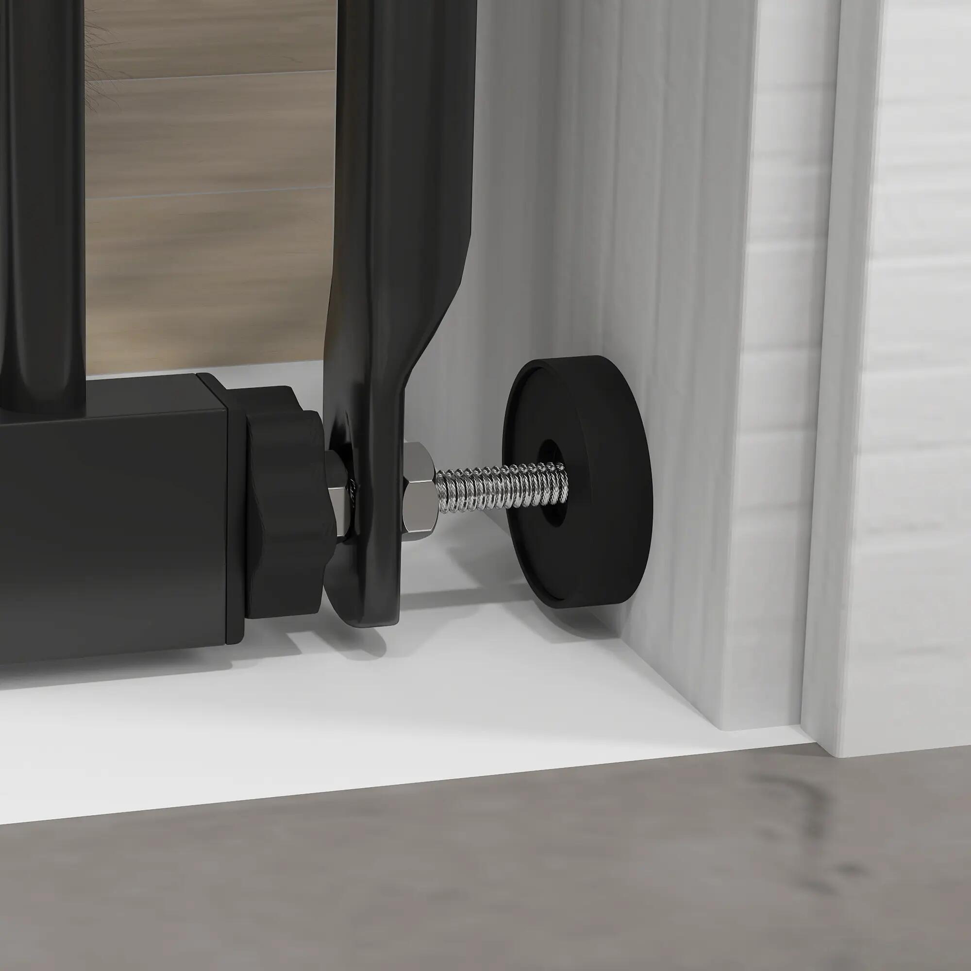 Barrera de Seguridad PawHut 104x3.5x150 cm Negro 9/9