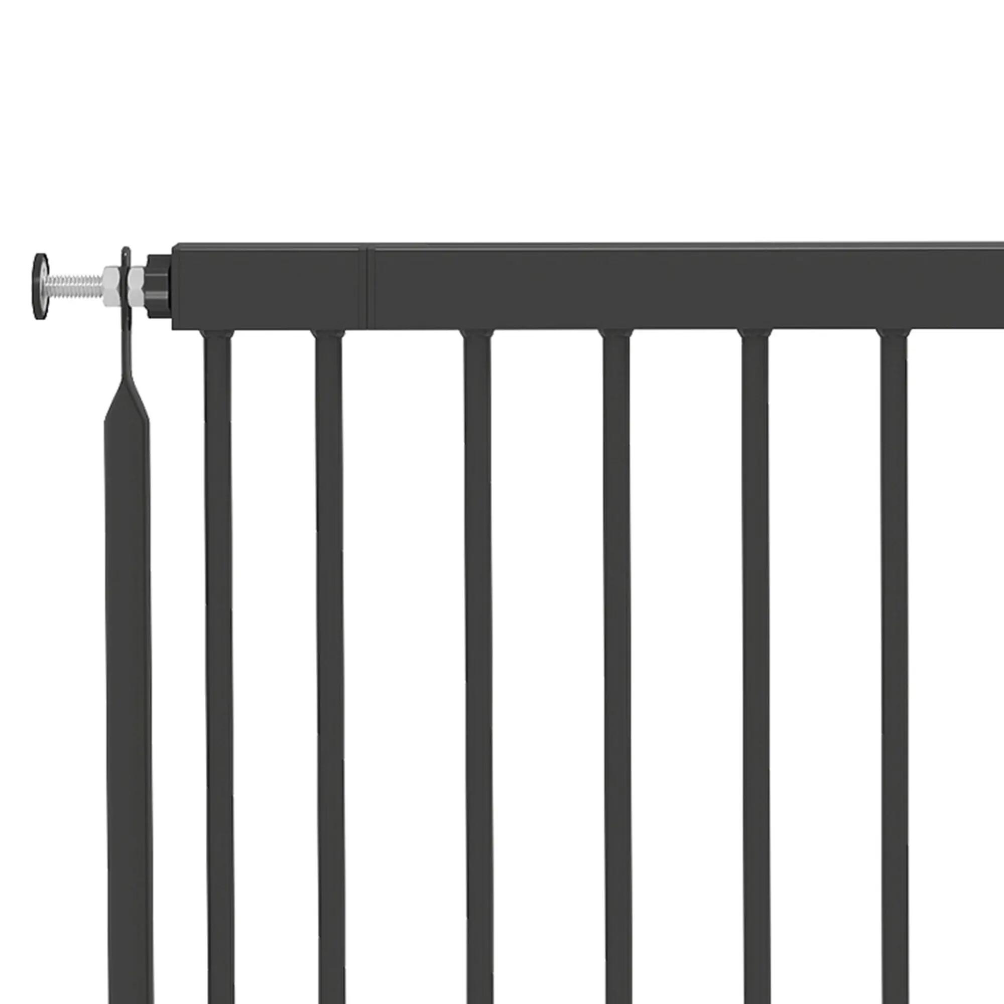 Barreira de segurança 93.5x2x45 cm preto PawHut 9/9