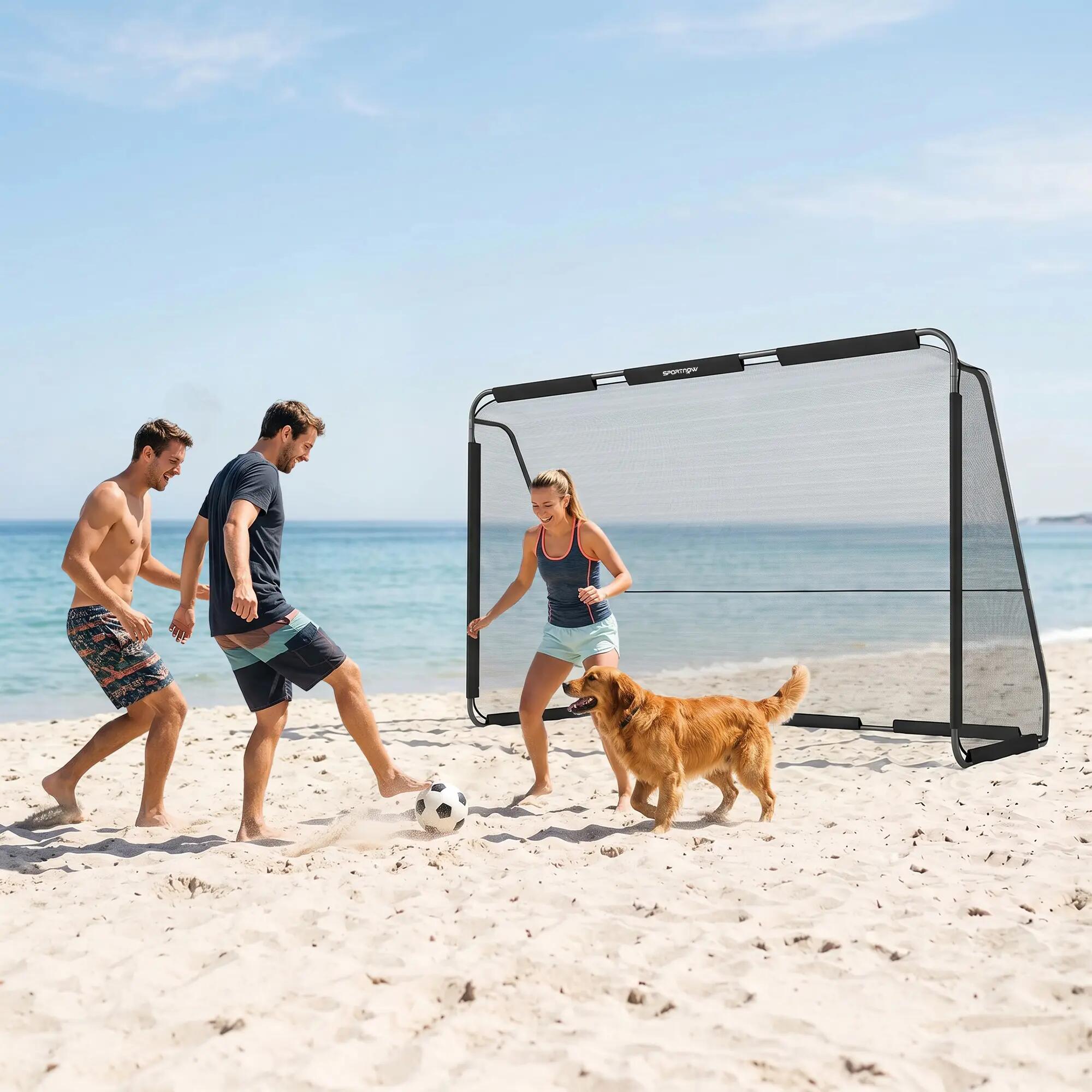 Baliza de Futebol SPORTNOW 300x120x200 cm Preto 8/9