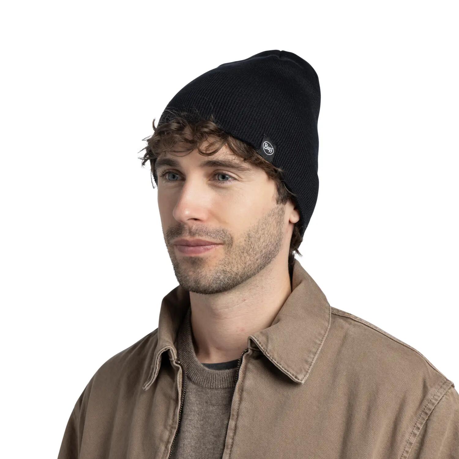 Bonnet tricoté Unisex Buff Noir TAILLE UNIQUE 4/5