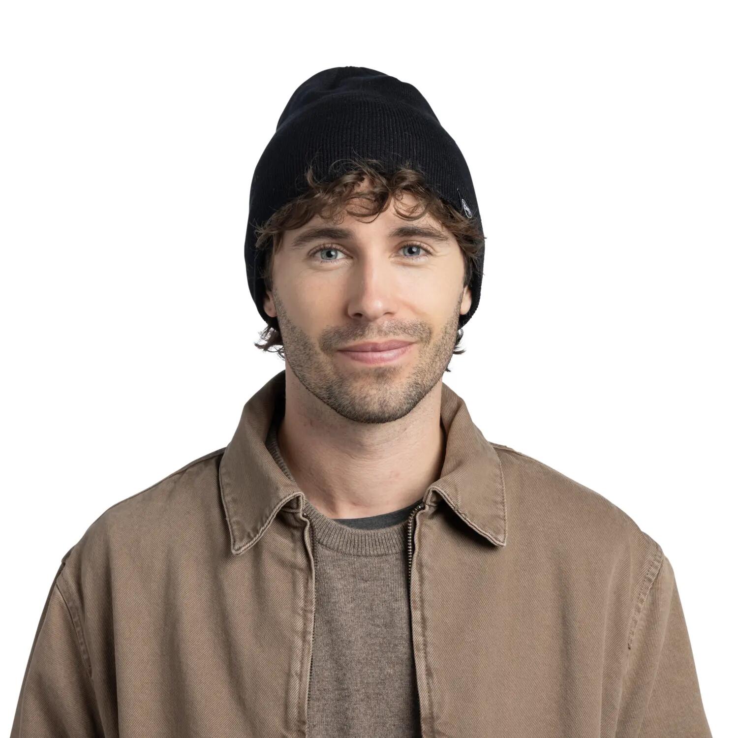 Bonnet tricoté Unisex Buff Noir TAILLE UNIQUE 3/5
