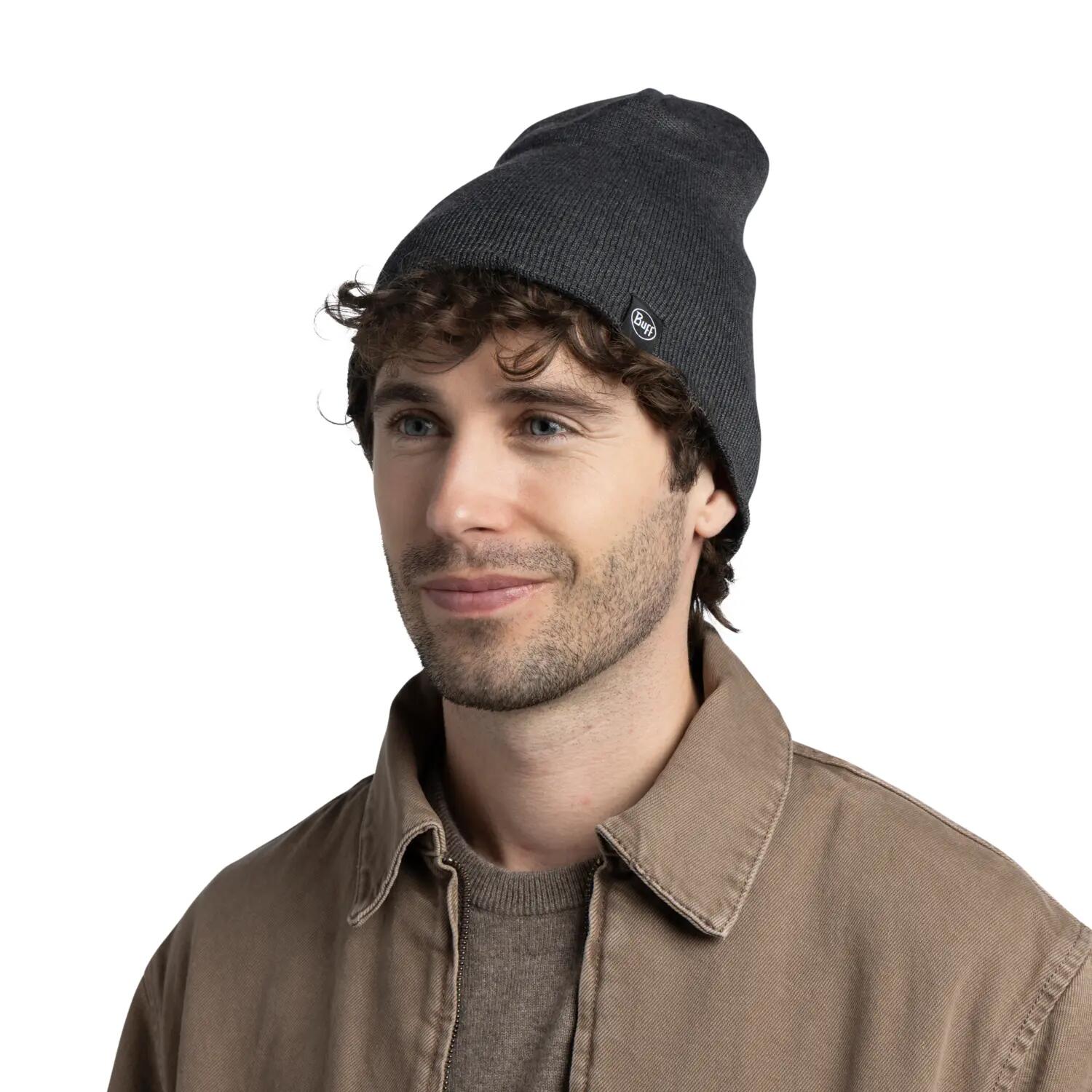 Bonnet tricoté Unisex Buff Gris TAILLE UNIQUE 4/5