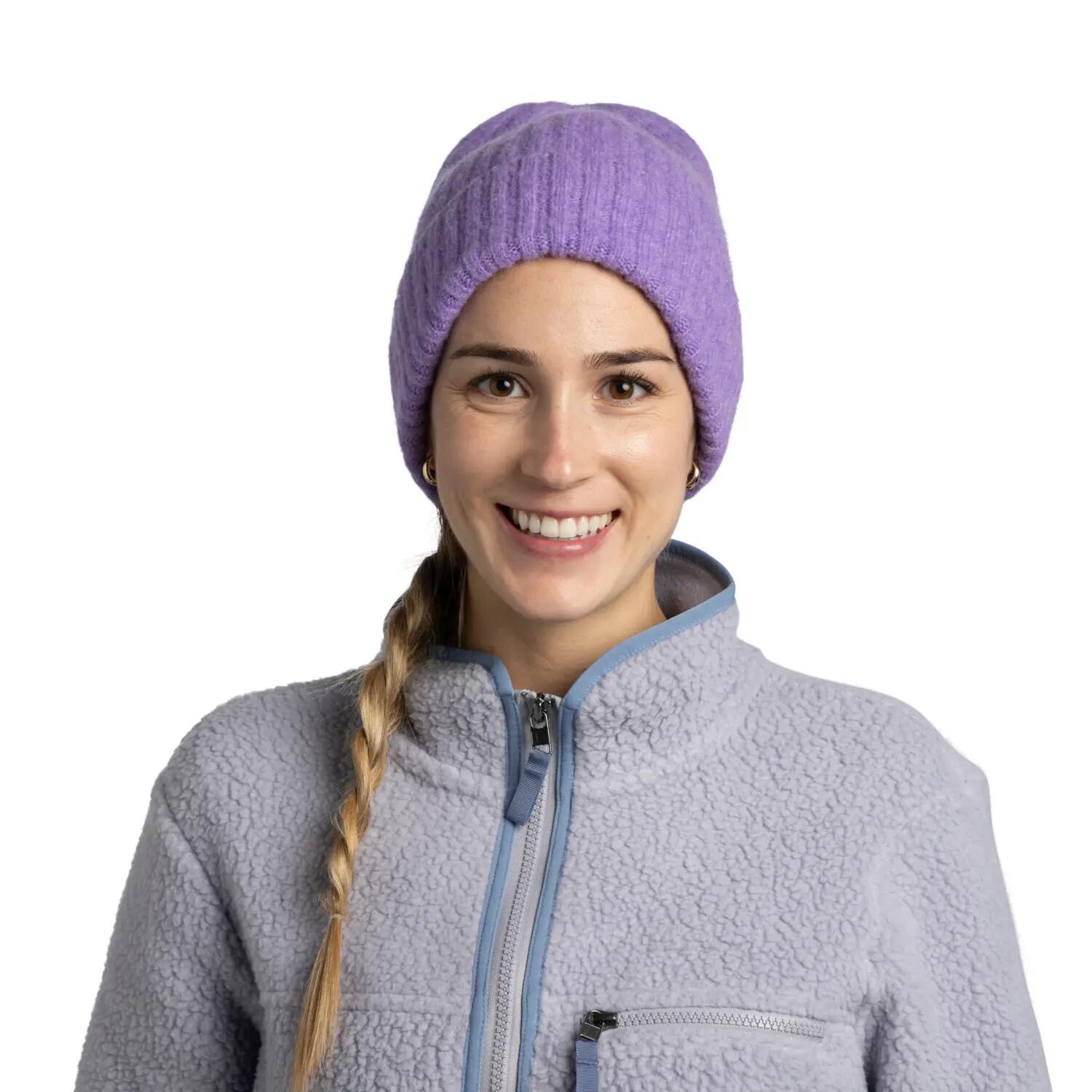 Bonnet tricoté Unisex Buff Violet TAILLE UNIQUE 3/5