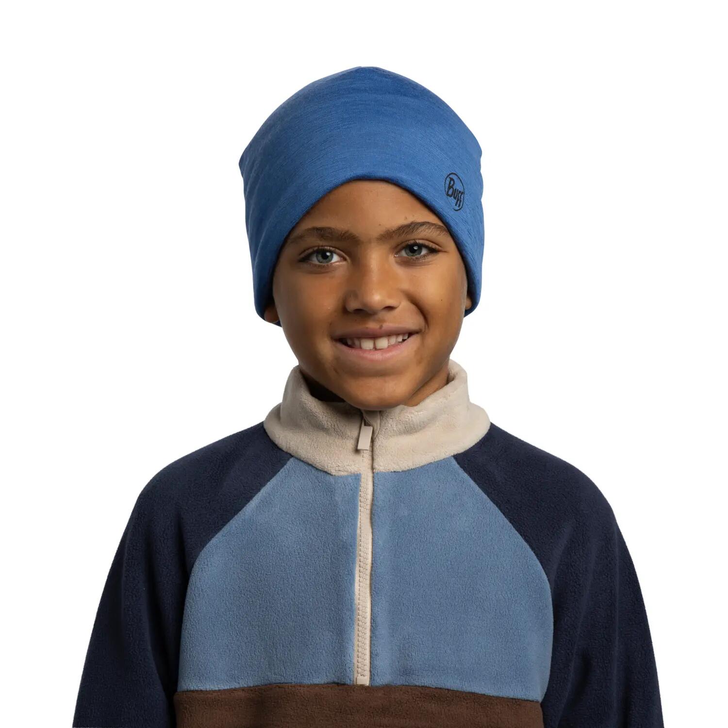 Bonnet Lightweight Merino Reversible Unisex Buff Bleu TAILLE UNIQUE 4/6