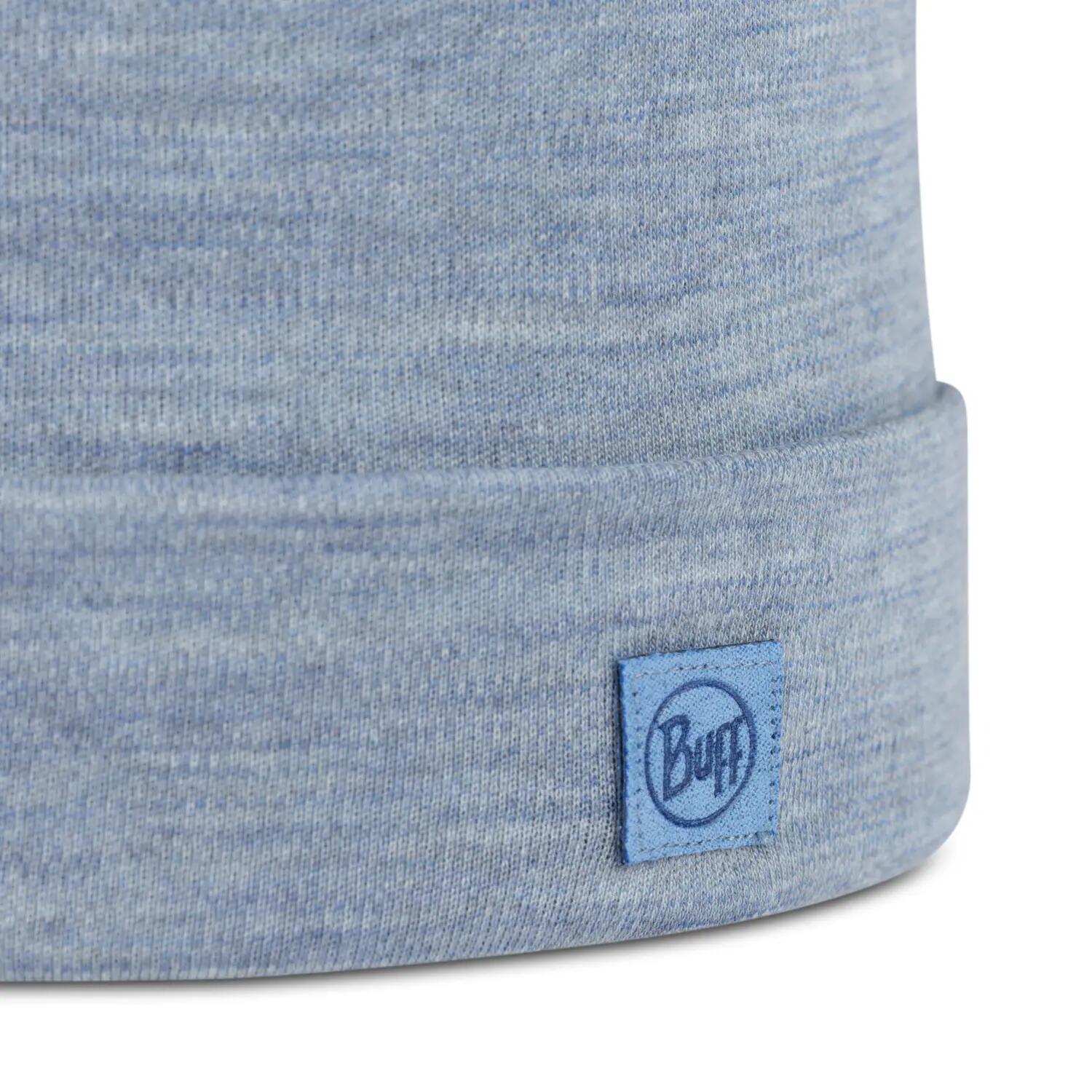 Bonnet Merino Heavyweight Unisex Buff Bleu clair TAILLE UNIQUE 2/5