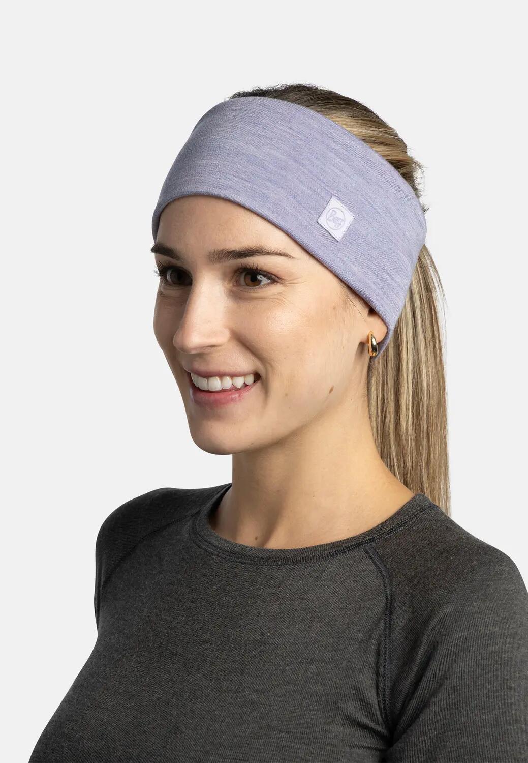 Opaska dwuwarstwowa z wełny merino headband 3/3