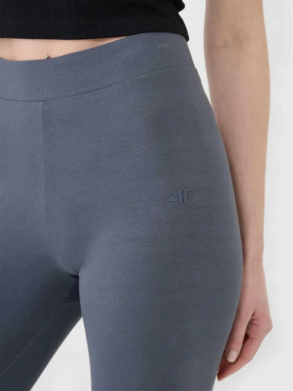 4F LEGGINSY DAMSKIE DŁUGIE Z WYSOKIM STANEM  KOLOR SZARY 5/11