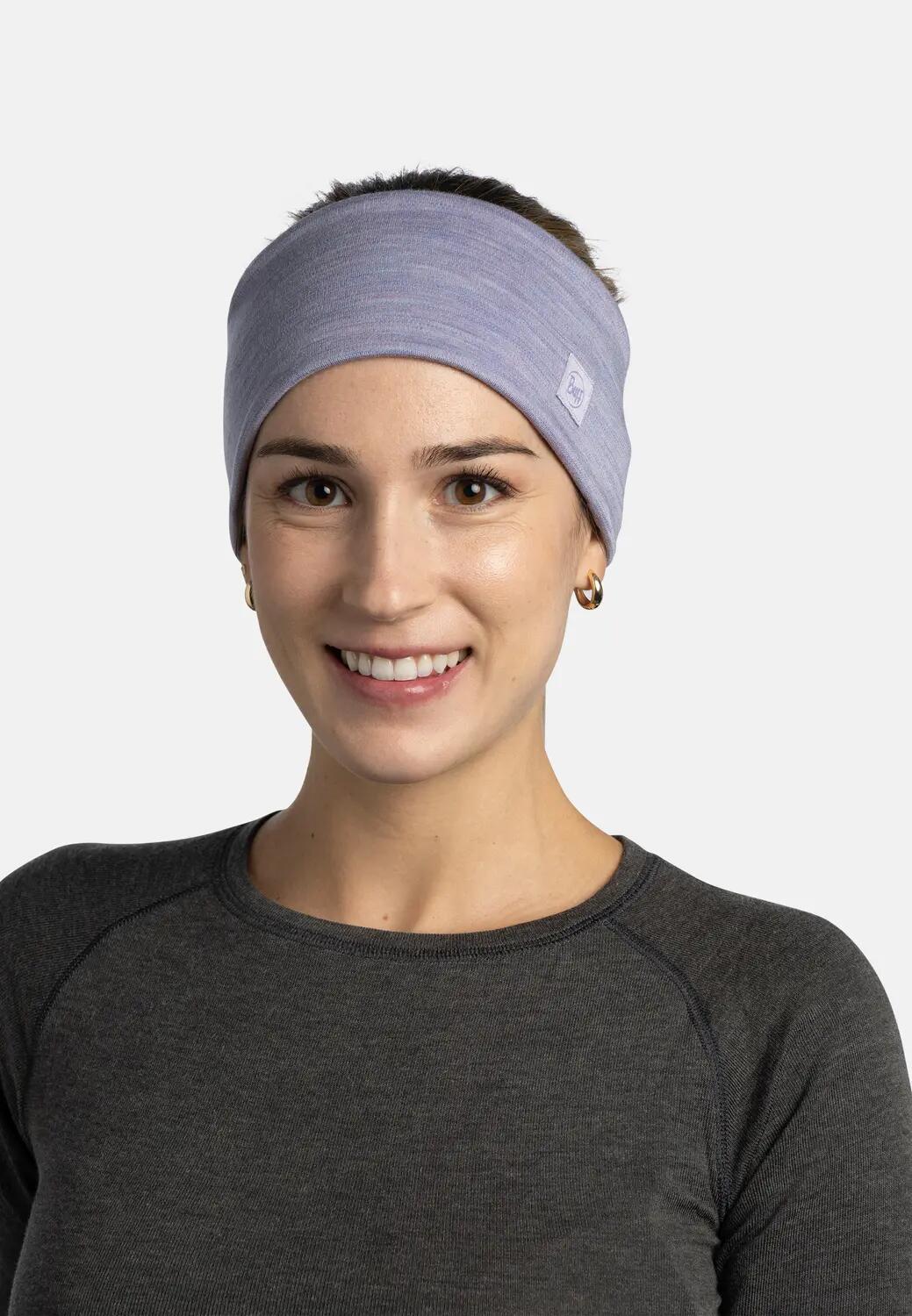Opaska dwuwarstwowa z wełny merino headband 2/3