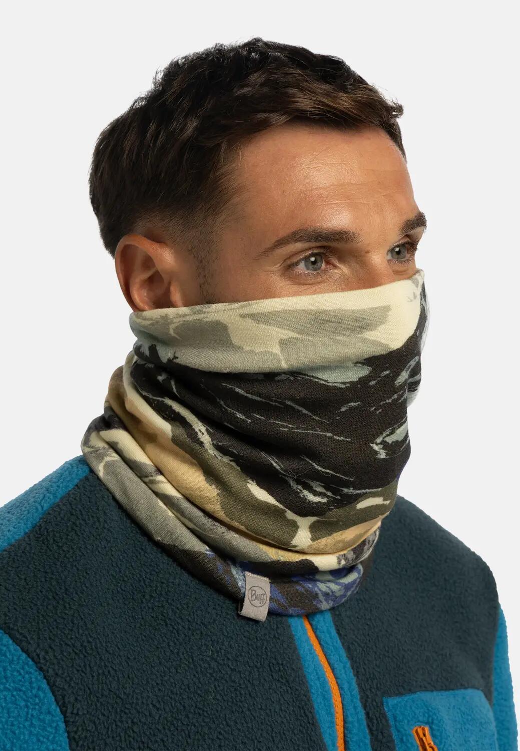 Tour de cou Merino Heavyweight Prints Unisex Buff Bleu TAILLE UNIQUE 4/5