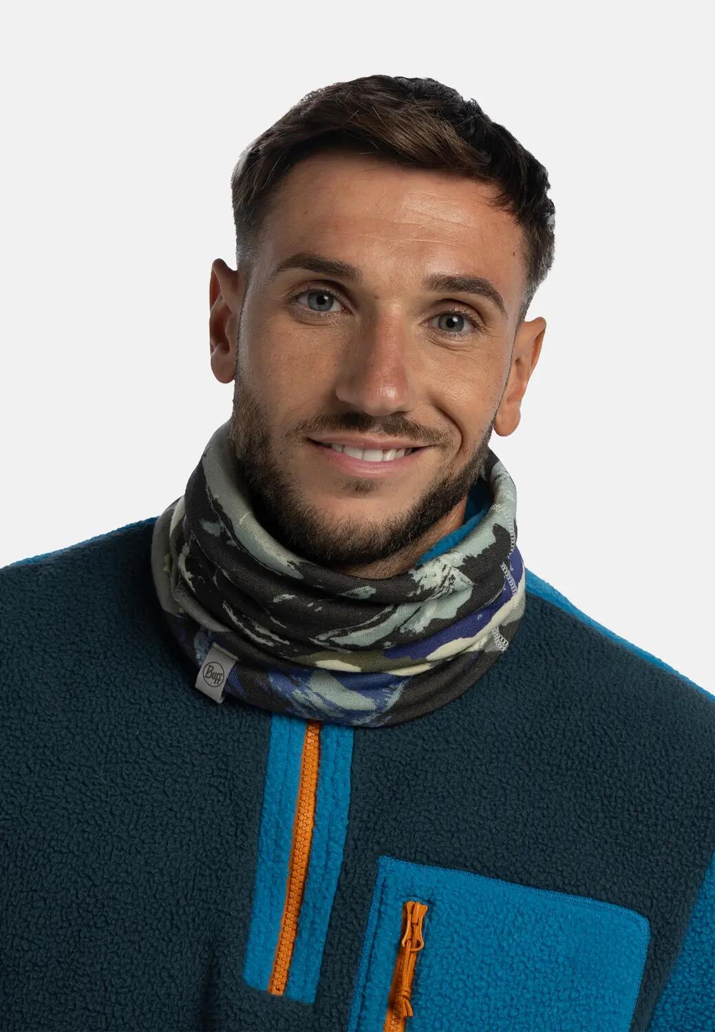 Tour de cou Merino Heavyweight Prints Unisex Buff Bleu TAILLE UNIQUE 3/5