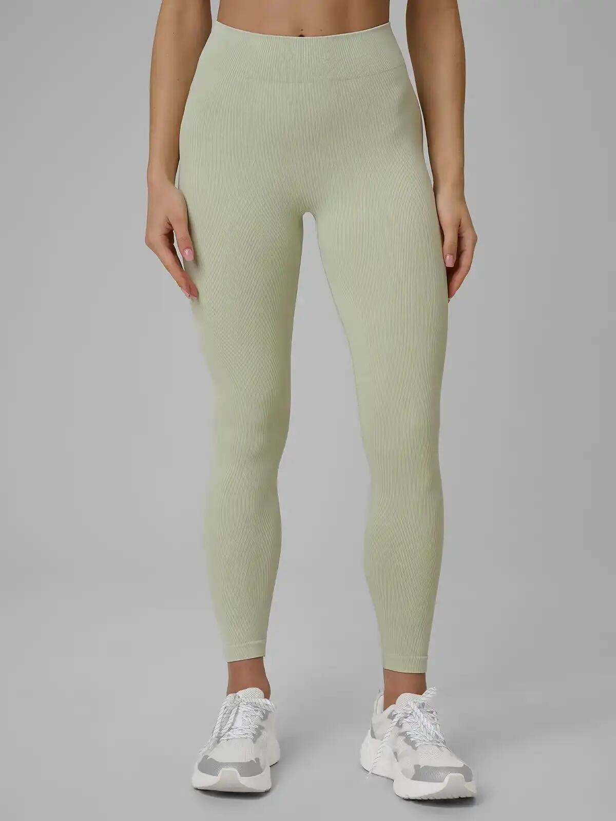LEGGINSY DAMSKIE 4F TENINGOWE SZYBKOSCHNĄCE Z WYSOKIM STANEM KOLOR ZIELONY 4/13