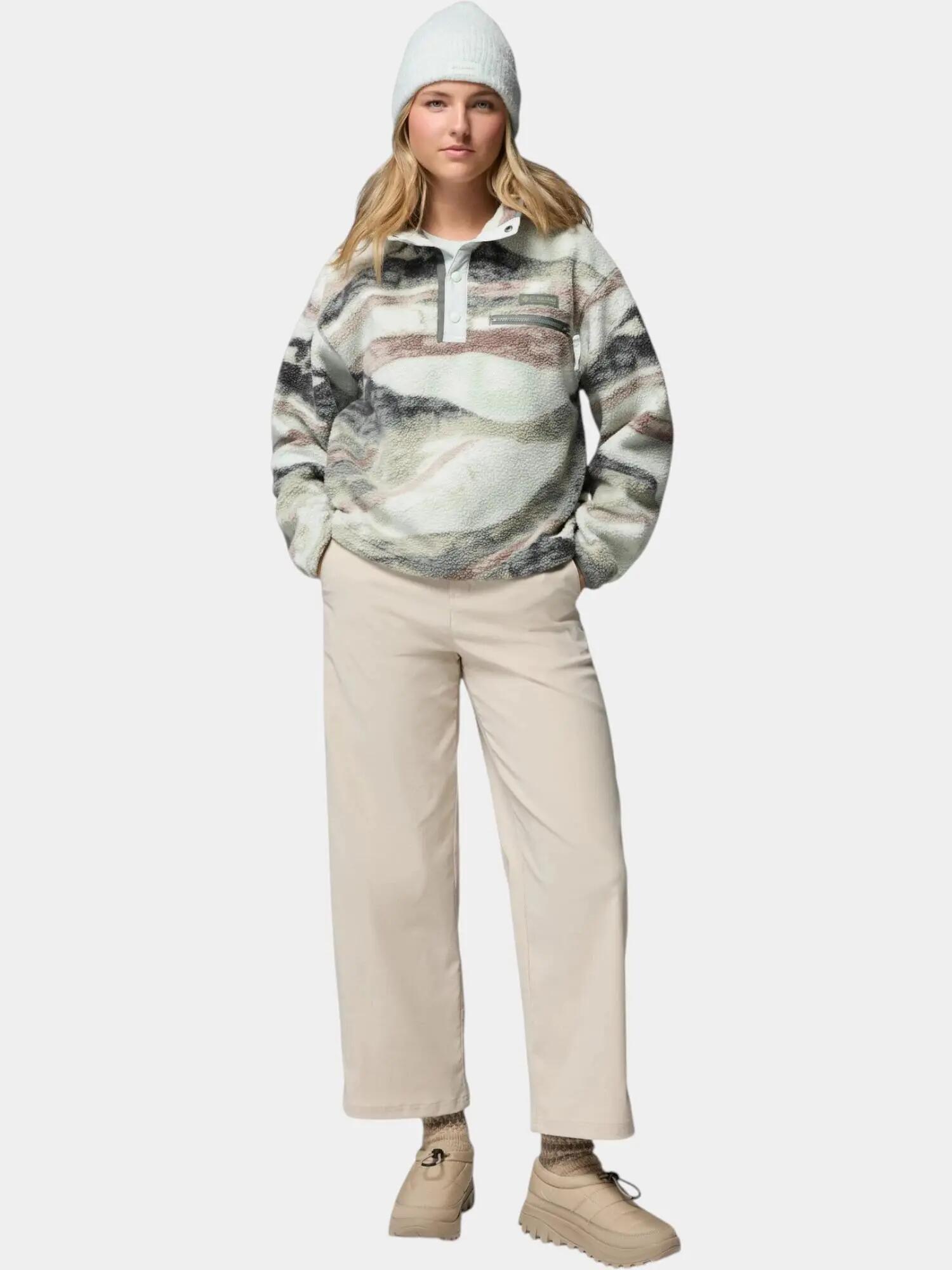 Suéter Mujer Helvetia II Printed Cropped Half Snap 4/7
