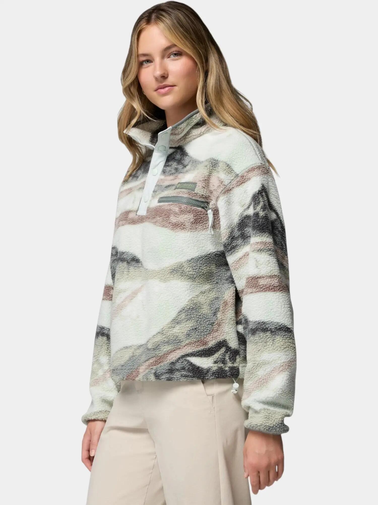Suéter Mujer Helvetia II Printed Cropped Half Snap 2/7