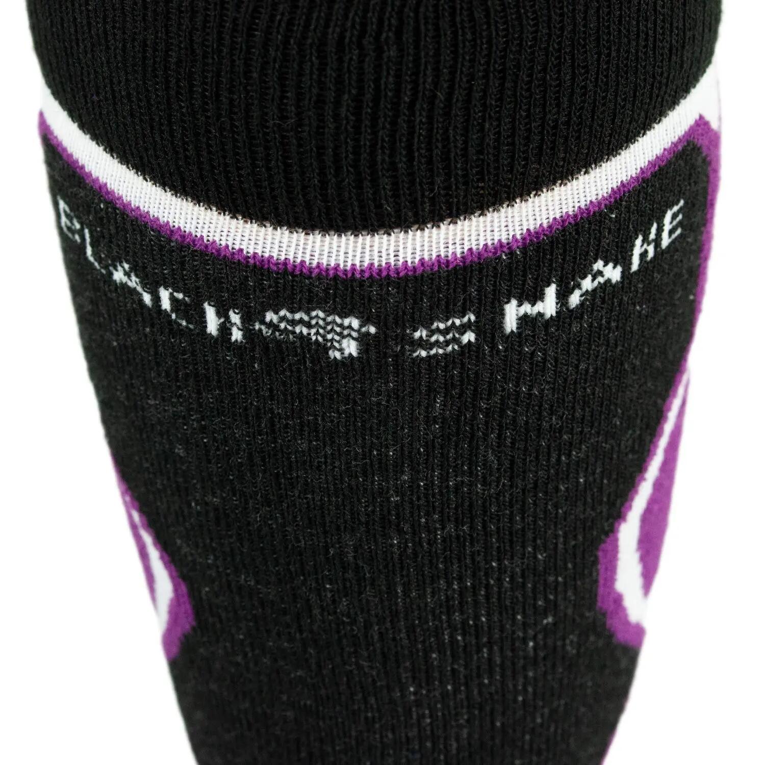 Damen Herren Skisocken Wintersocken Kniestrümpfe warm gepolstert Wollmix 1 Paar 3/7