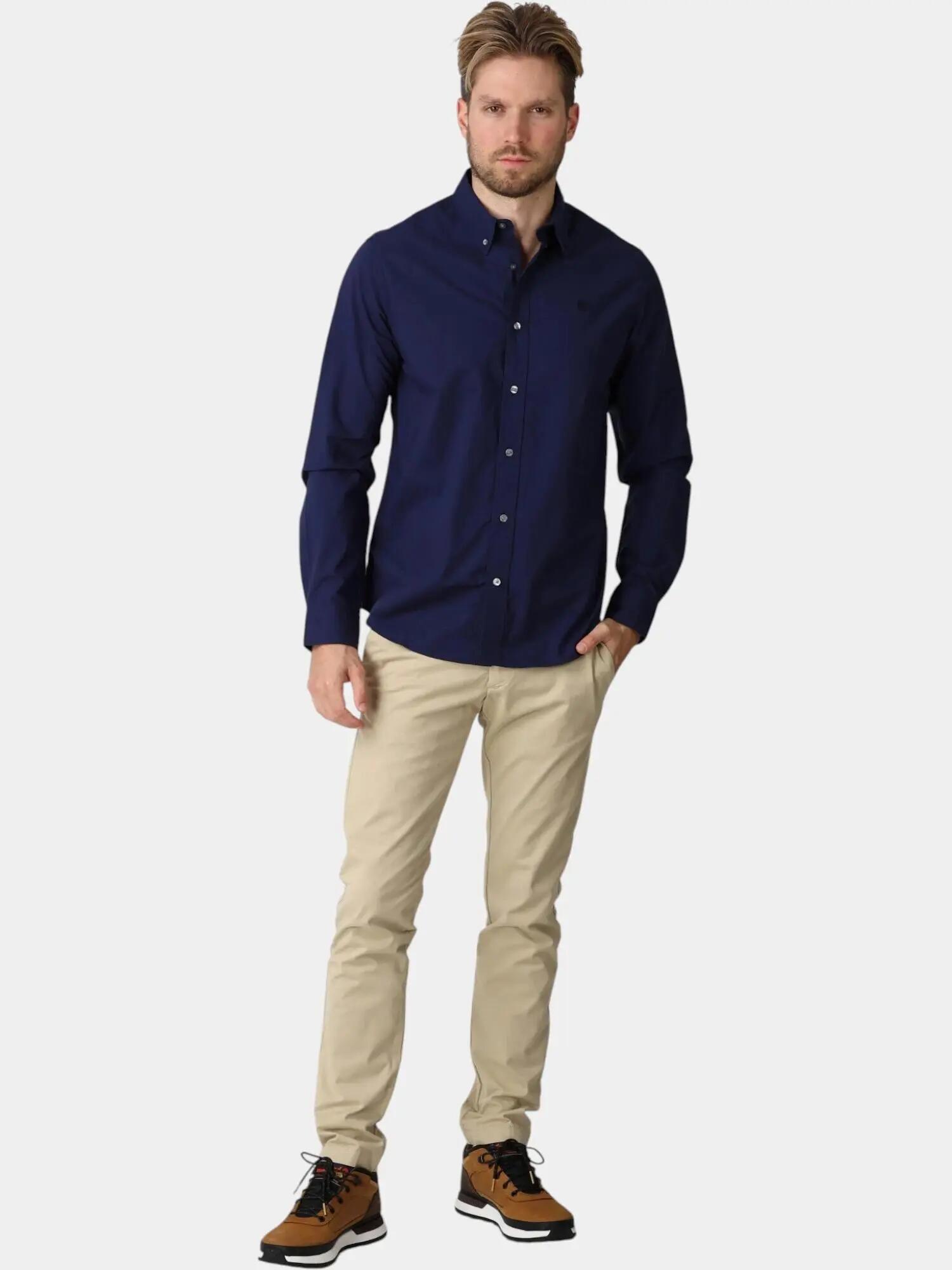 Shirt Men LS Poplin 4/5