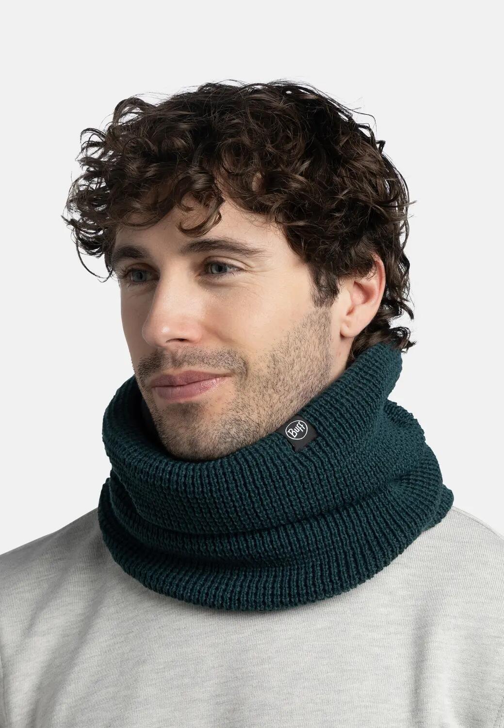 Cache-cou tricoté & Fleece Unisex Buff Bleu TAILLE UNIQUE 4/5