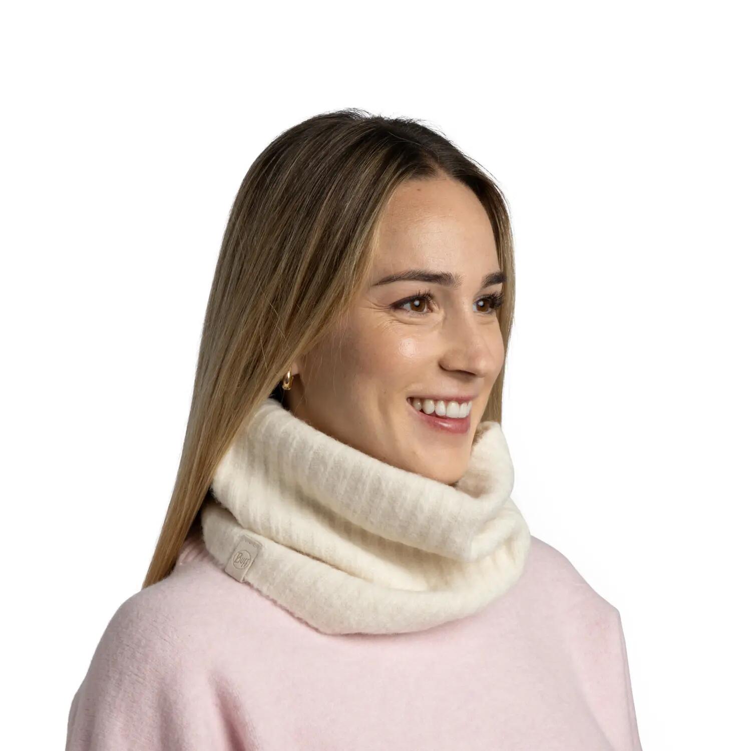 Cache-cou tricoté Unisex Buff Blanche TAILLE UNIQUE 4/5