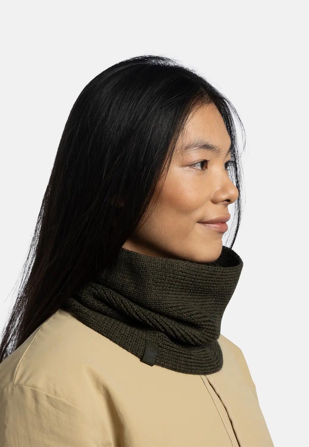 Cache-cou tricoté Unisex Buff Marron TAILLE UNIQUE 4/5