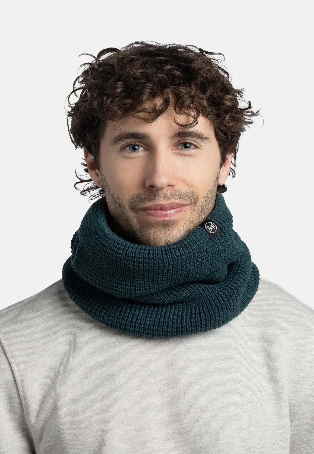 Cache-cou tricoté & Fleece Unisex Buff Bleu TAILLE UNIQUE 3/5