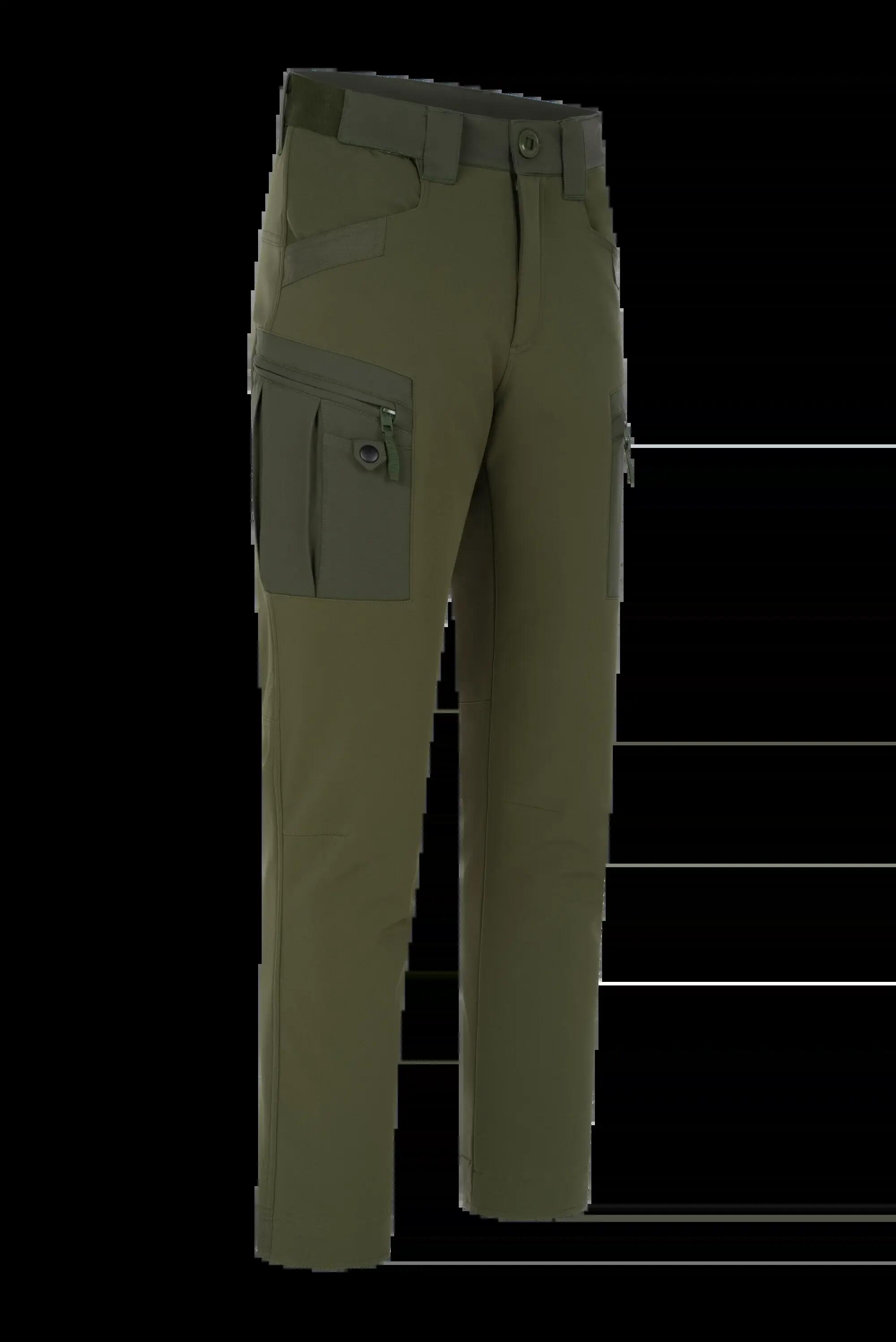 Herren Softshellhose Firn Padded - Olivgrün 2/4